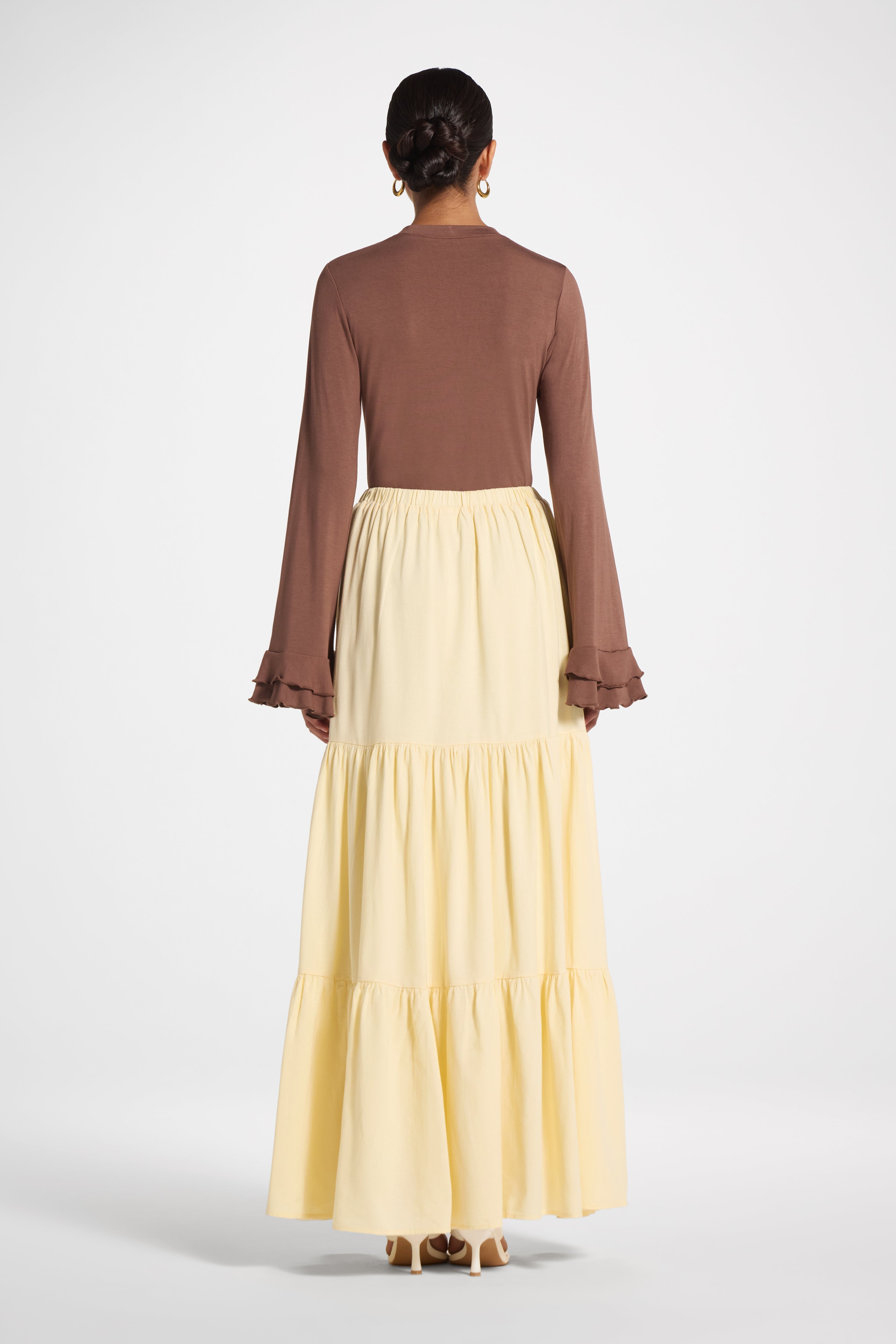 Tiered Skirt - Buttercream Veiled 