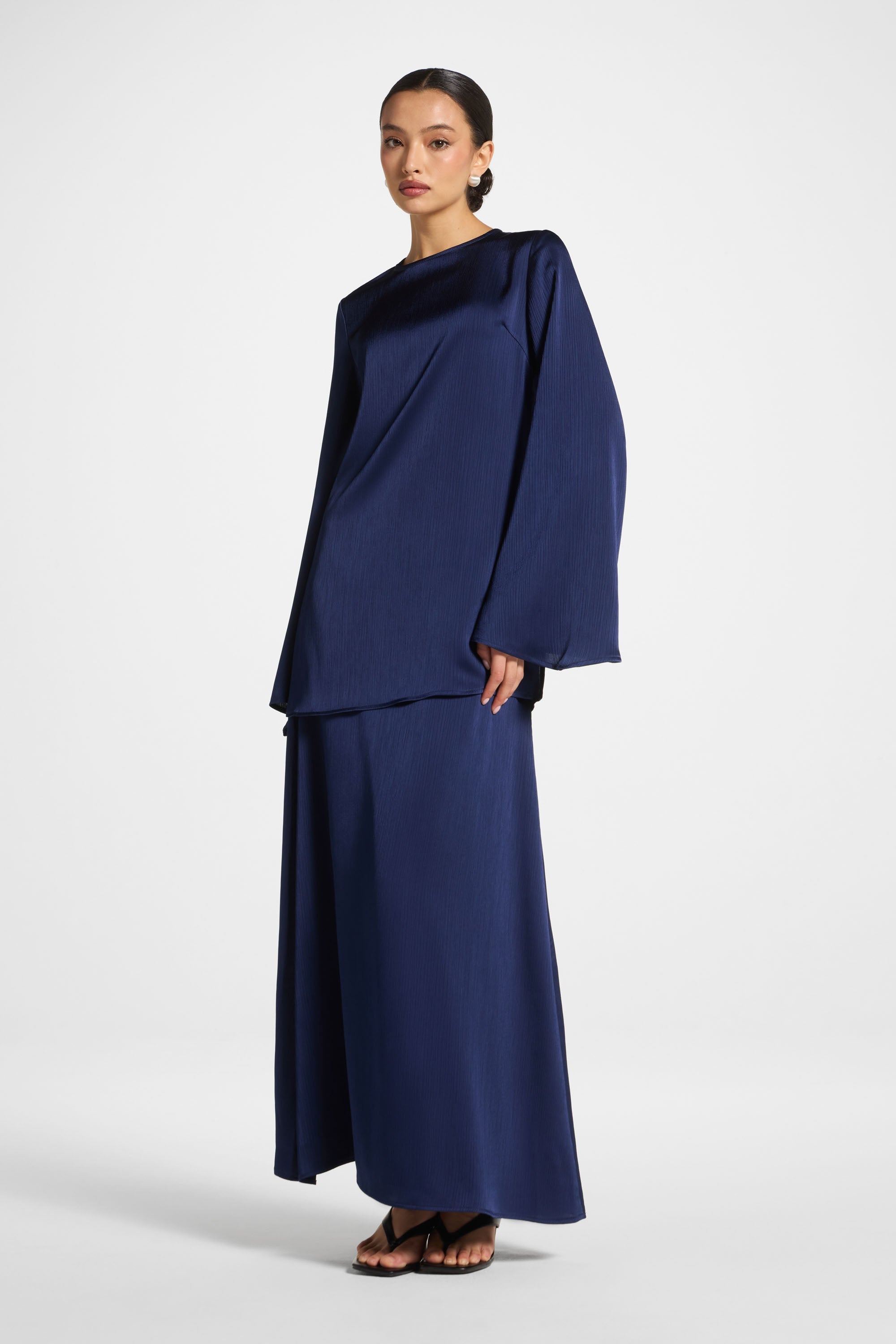 Top & Maxi Skirt Set - Twilight Abayas Veiled 