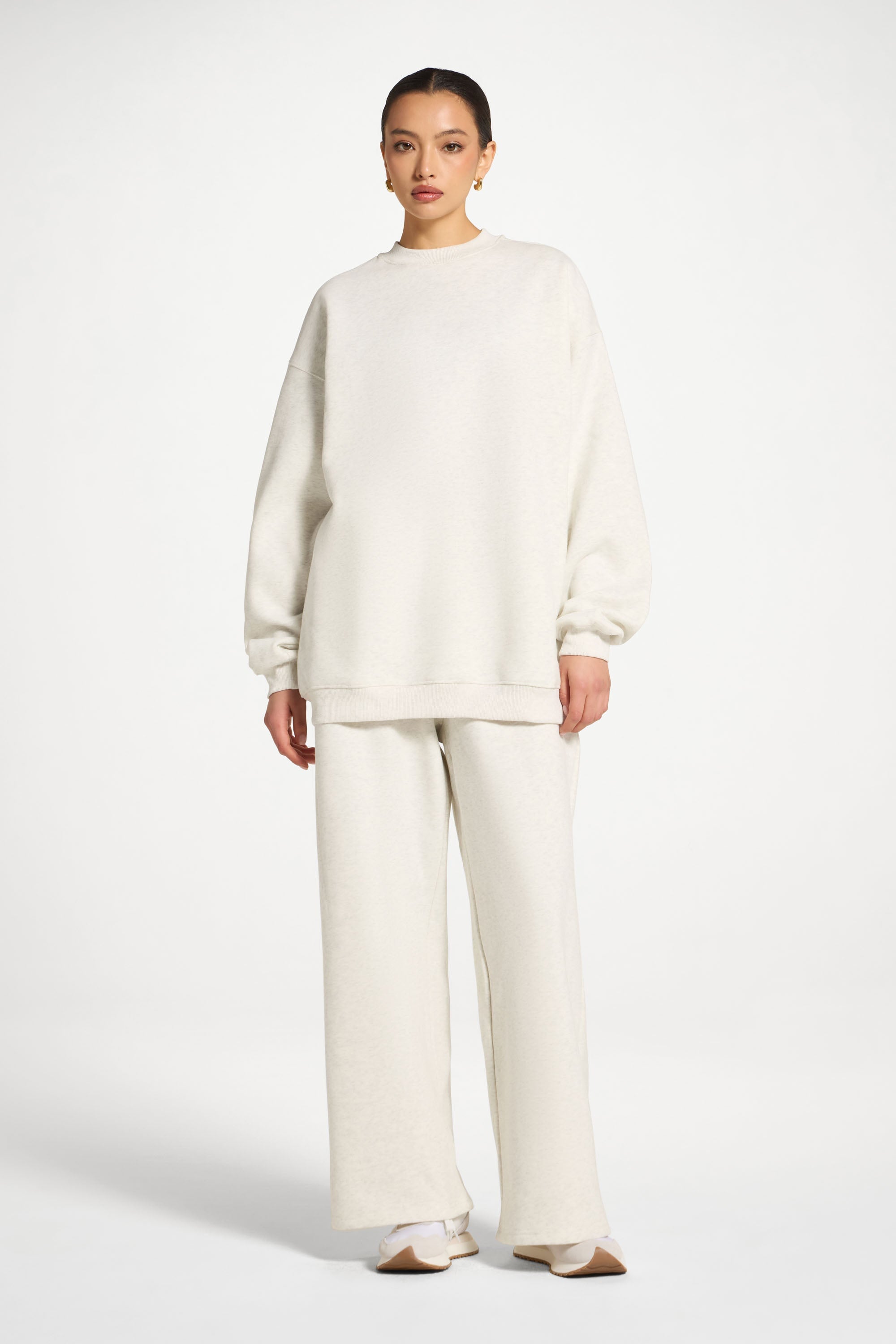 Unisex Mock Neck Sweatshirt - Heather Grey Abayas Veiled 