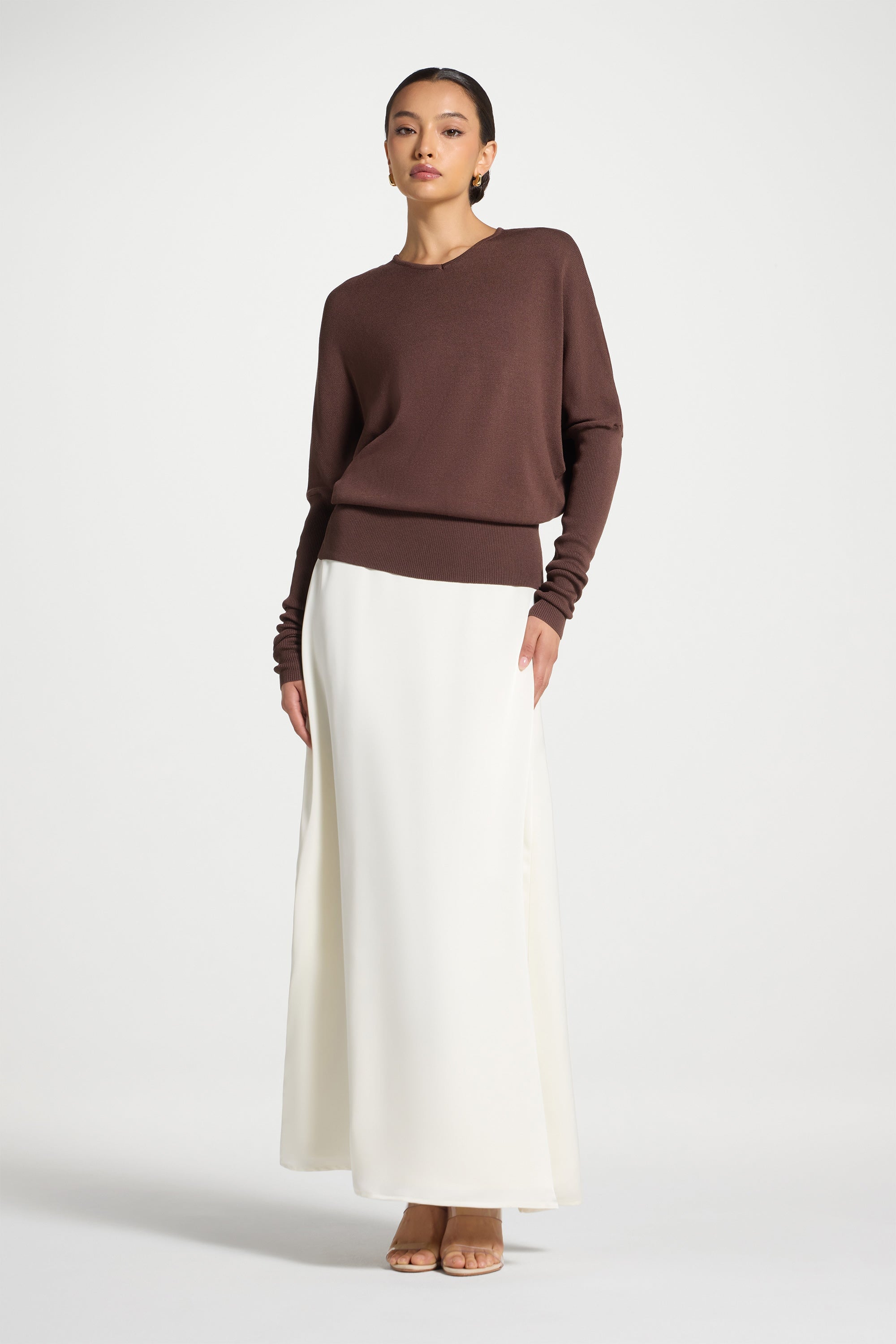 Viscose Knit Top - Qahwah Abayas Veiled 