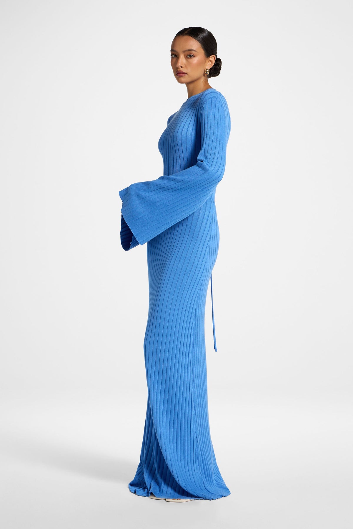 Viscose Ribbed Knit Maxi Dress - Marina Dress Veiled 