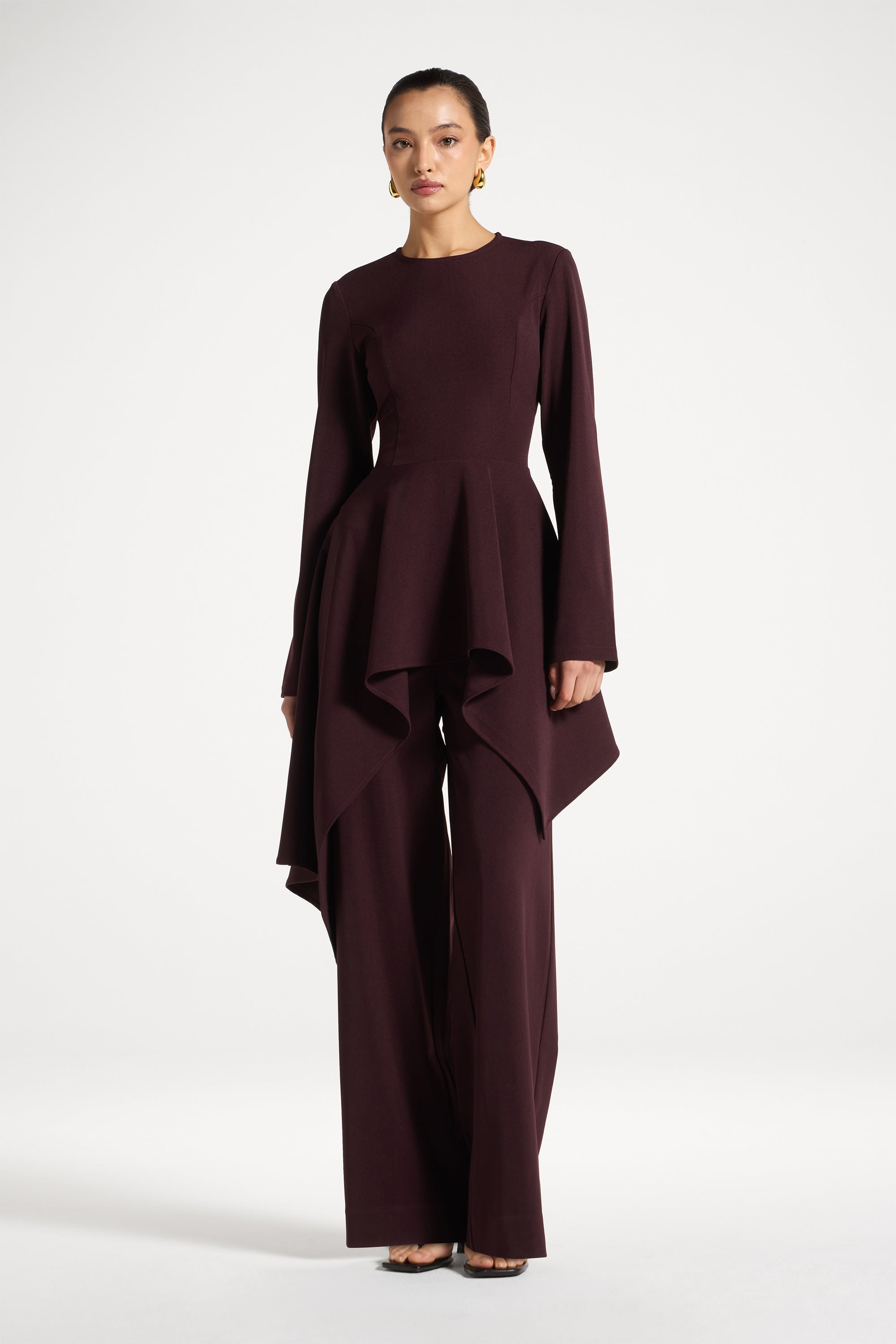 Wide Leg Pants - Chocolate Truffle