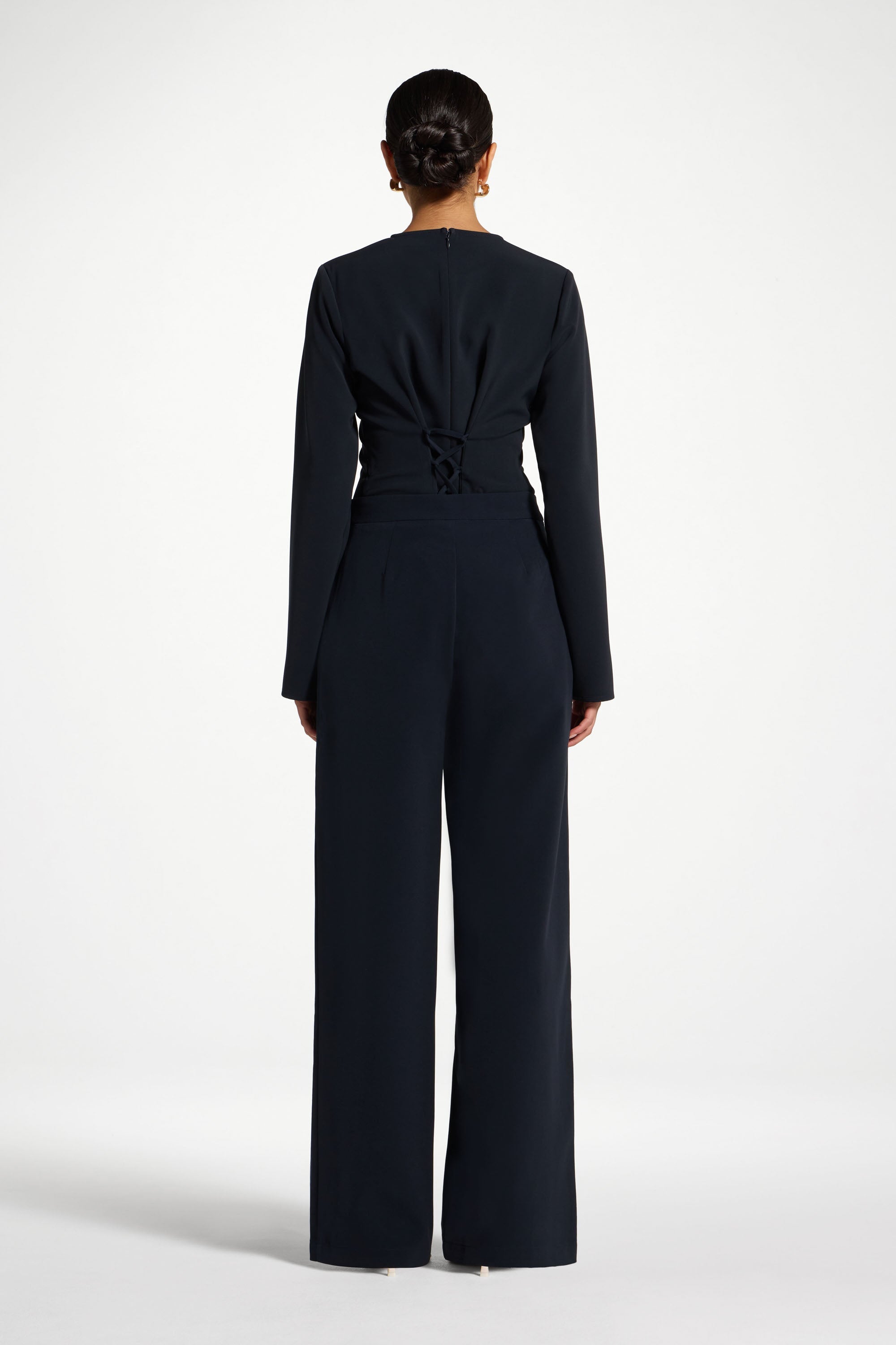 Wide Leg Pants - Midnight Abayas Veiled 