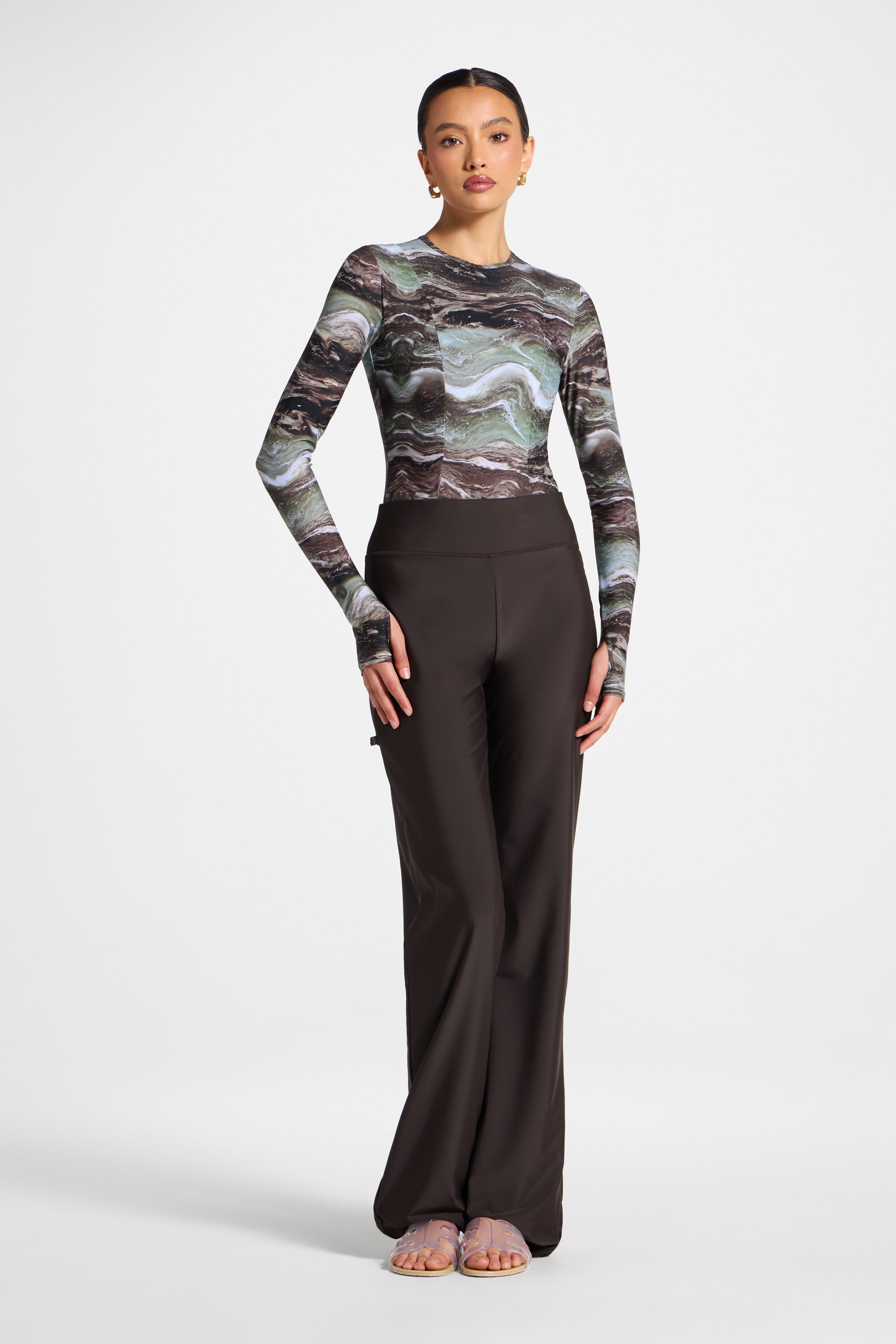 Wide Leg Swim Pants - Cove Swim Veiled 