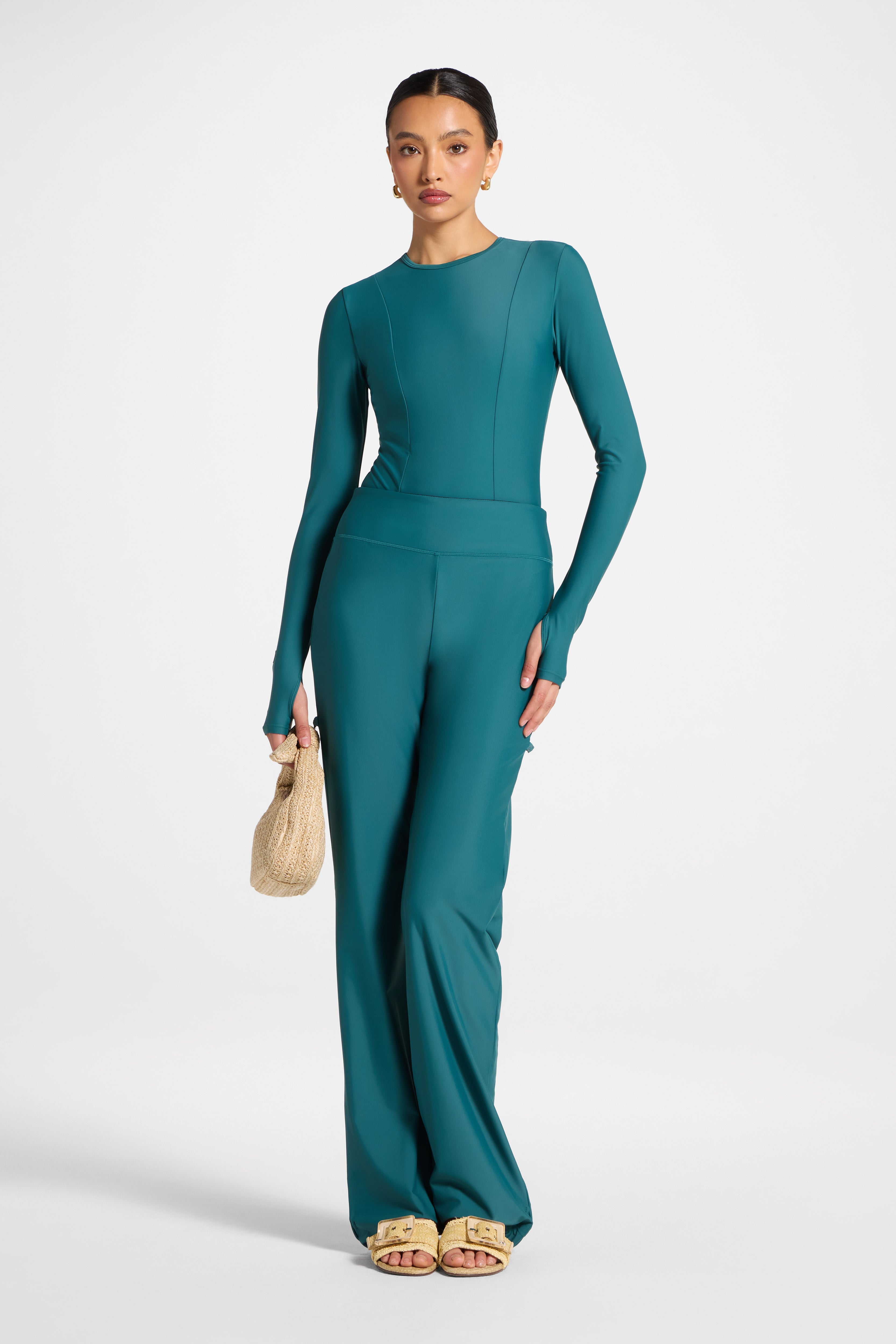 Wide Leg Swim Pants - Mediterranea Swim Veiled 