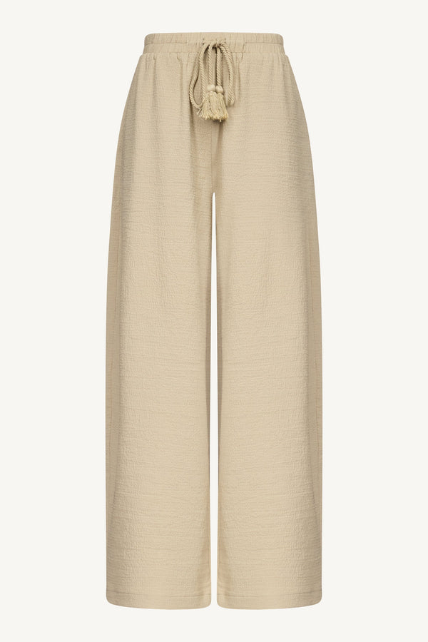 Wide Leg Tassel Pants Dresses Veiled 