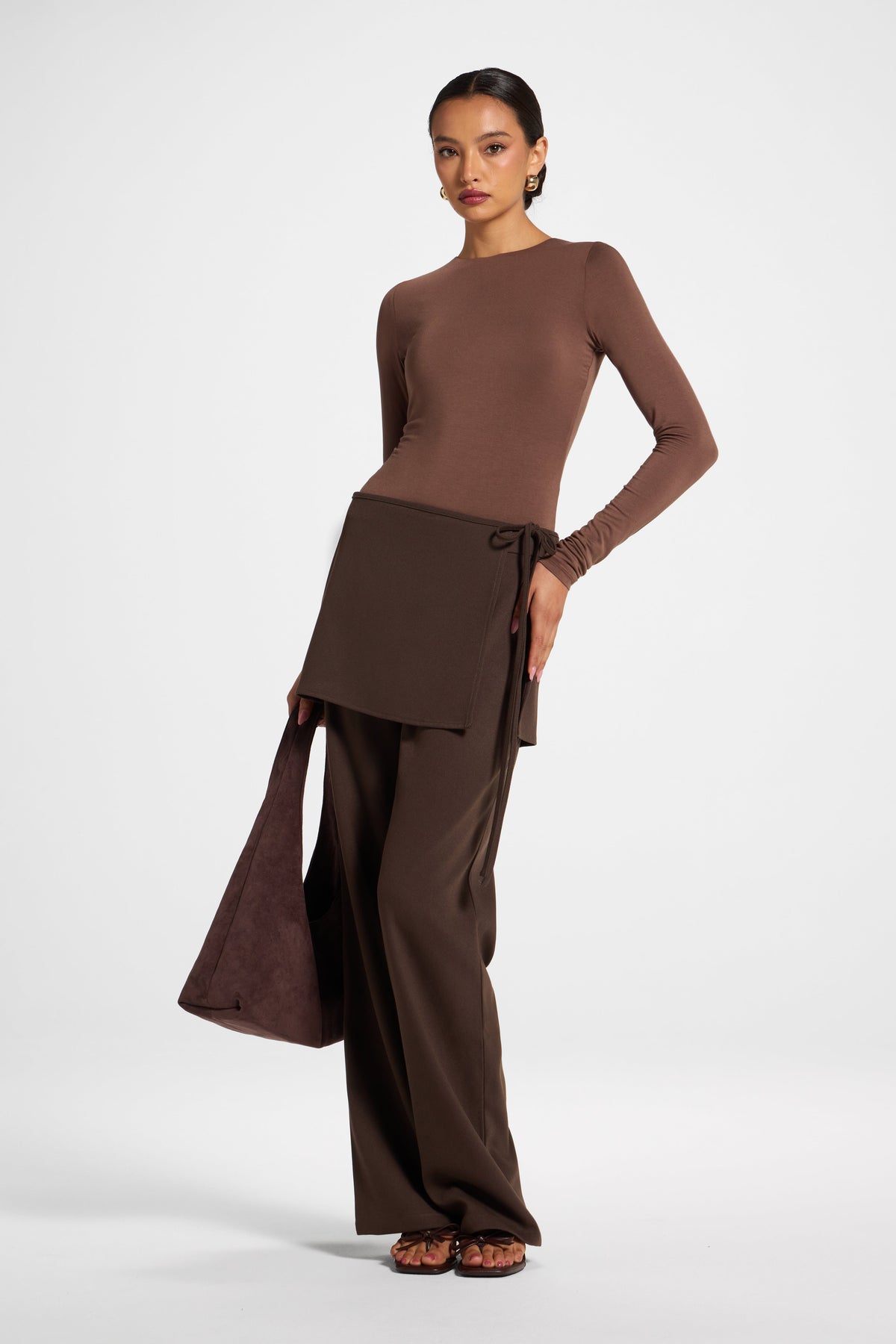 Wrap Pant - Chocolate Bottoms Veiled 