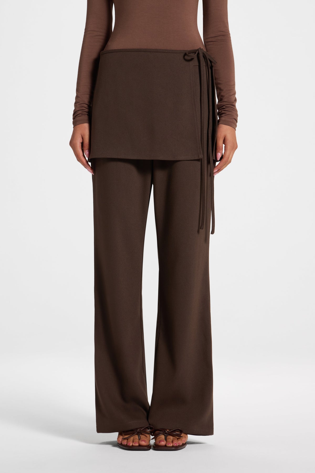 Wrap Pant - Chocolate Bottoms Veiled 