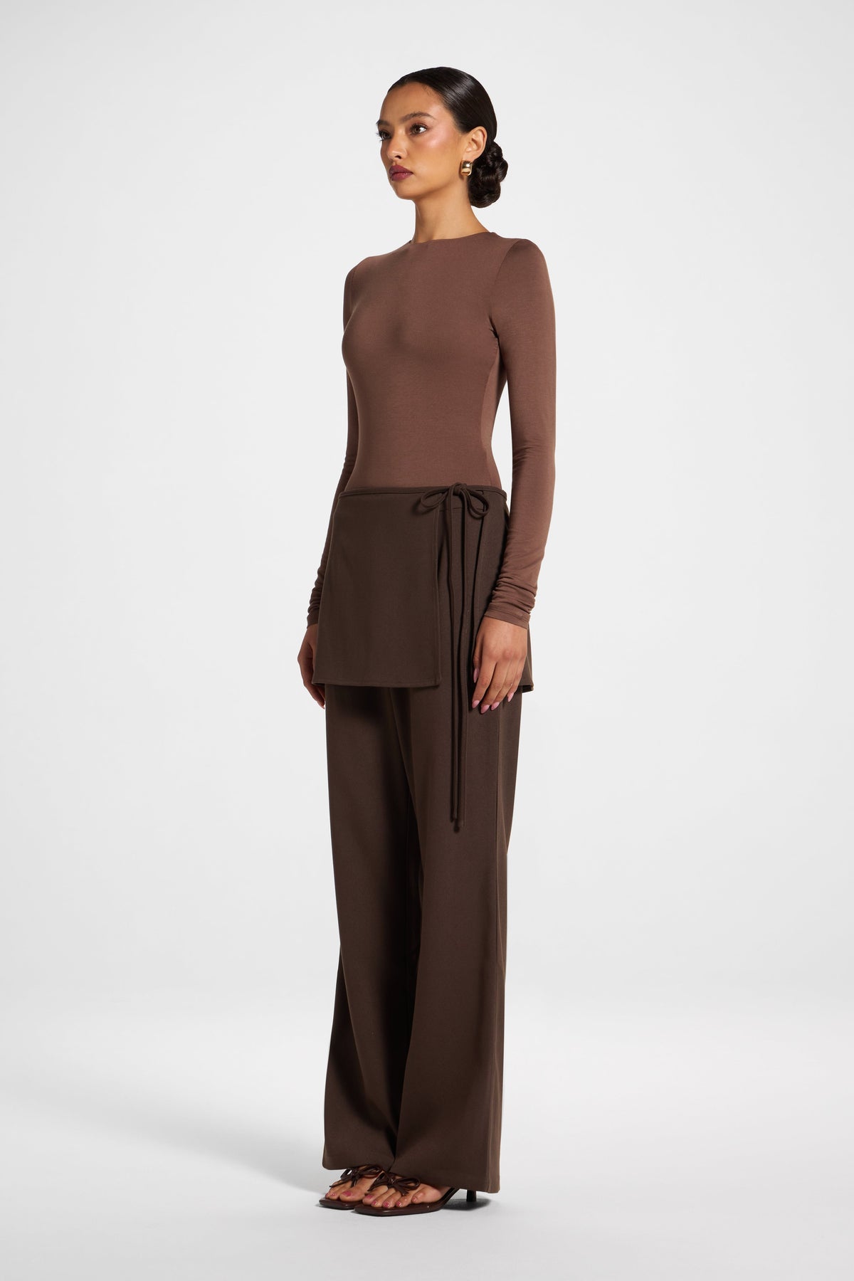 Wrap Pant - Chocolate Bottoms Veiled 