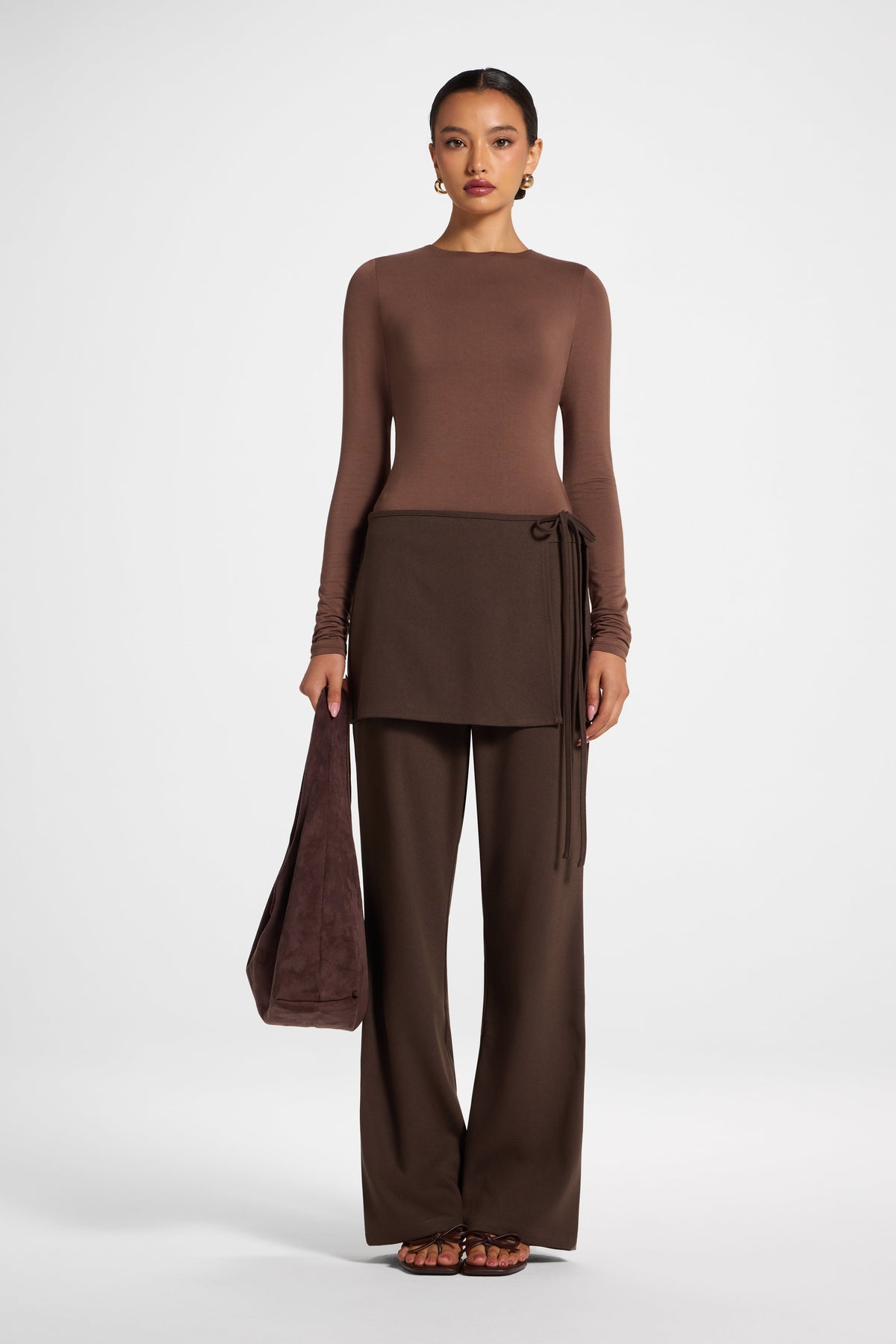Wrap Pant - Chocolate Bottoms Veiled 