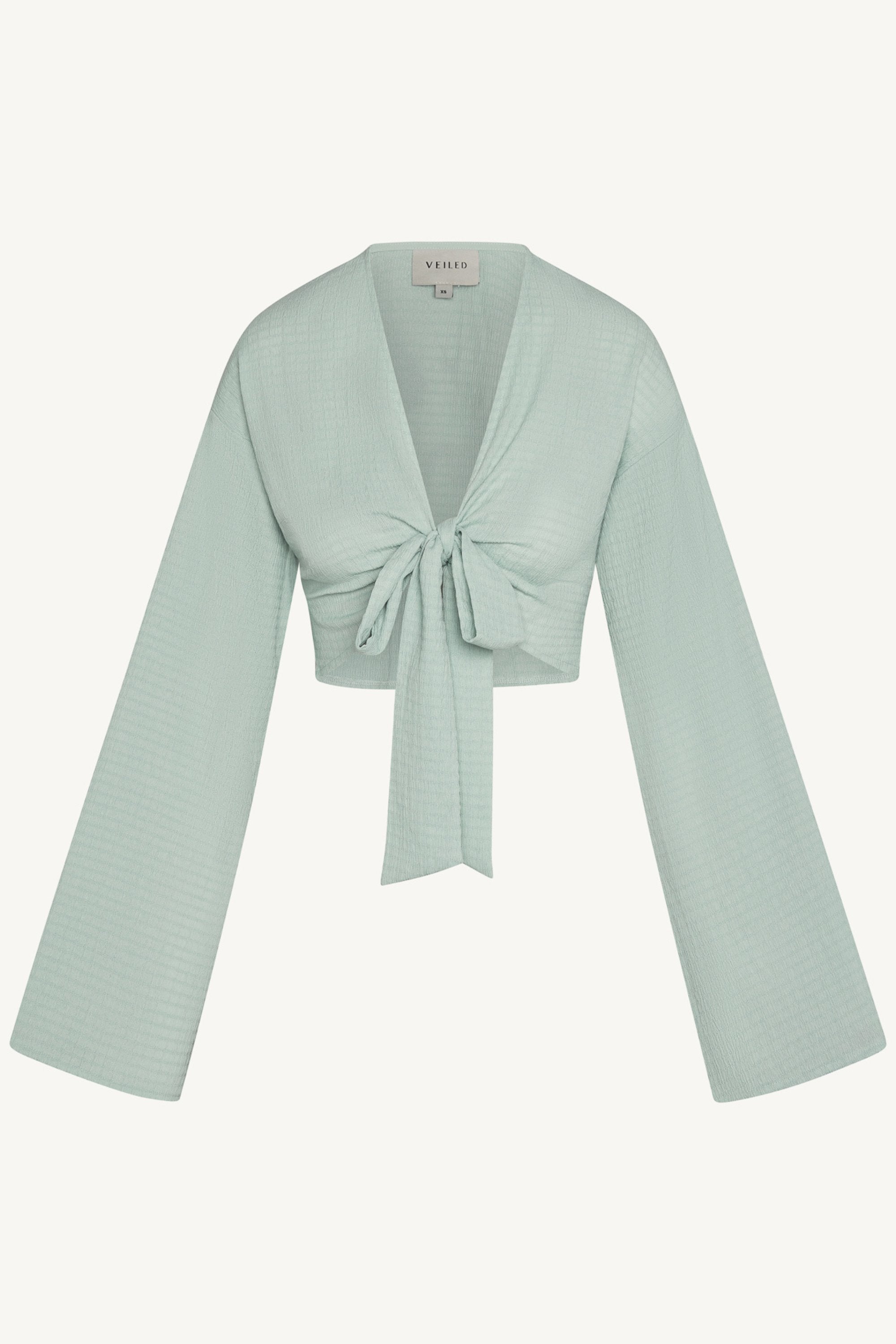 Wrap Tie Cardigan Top - Blue Sky Abayas Veiled 