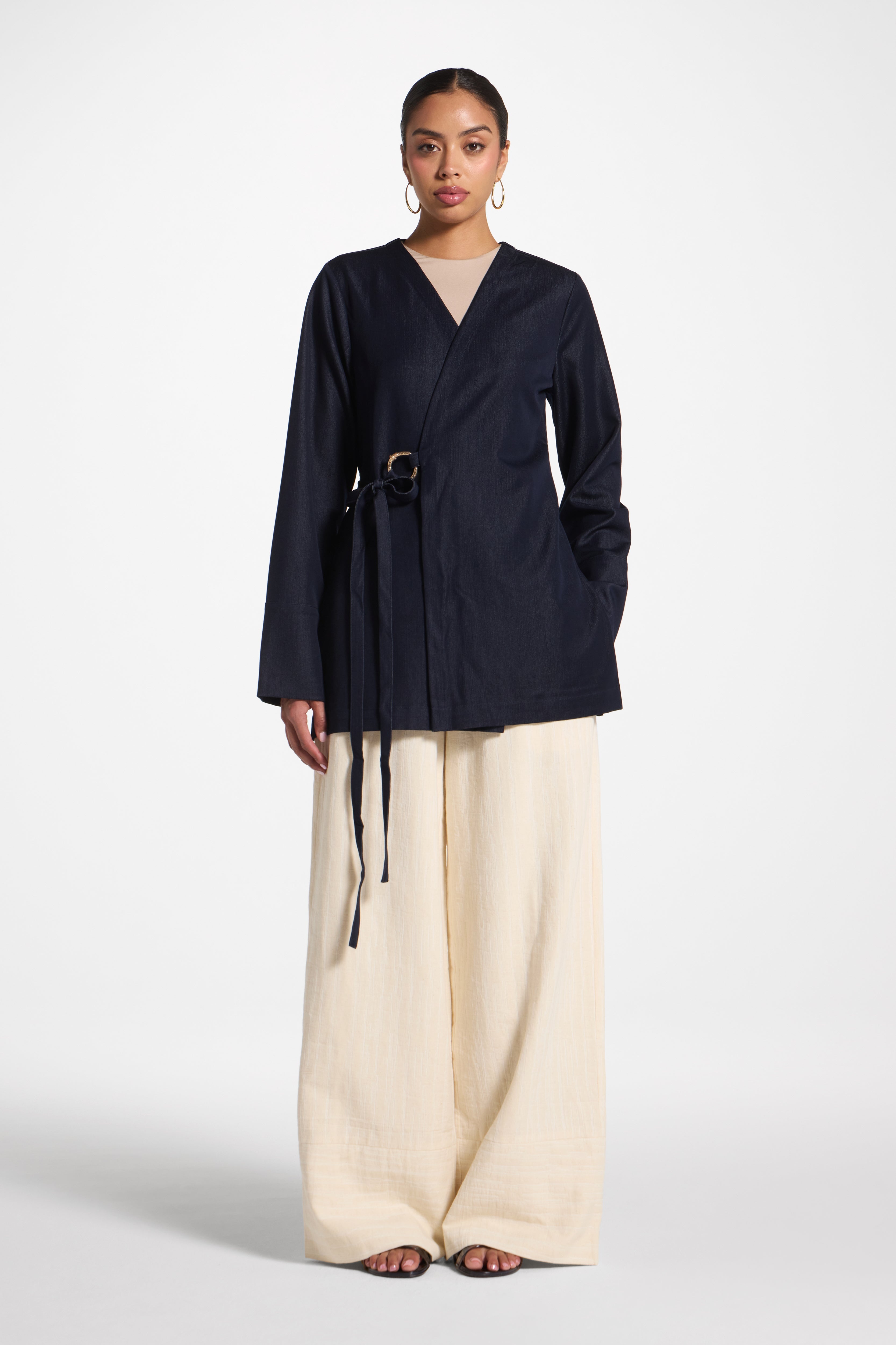 Wrap Top - Ink Abayas Veiled 