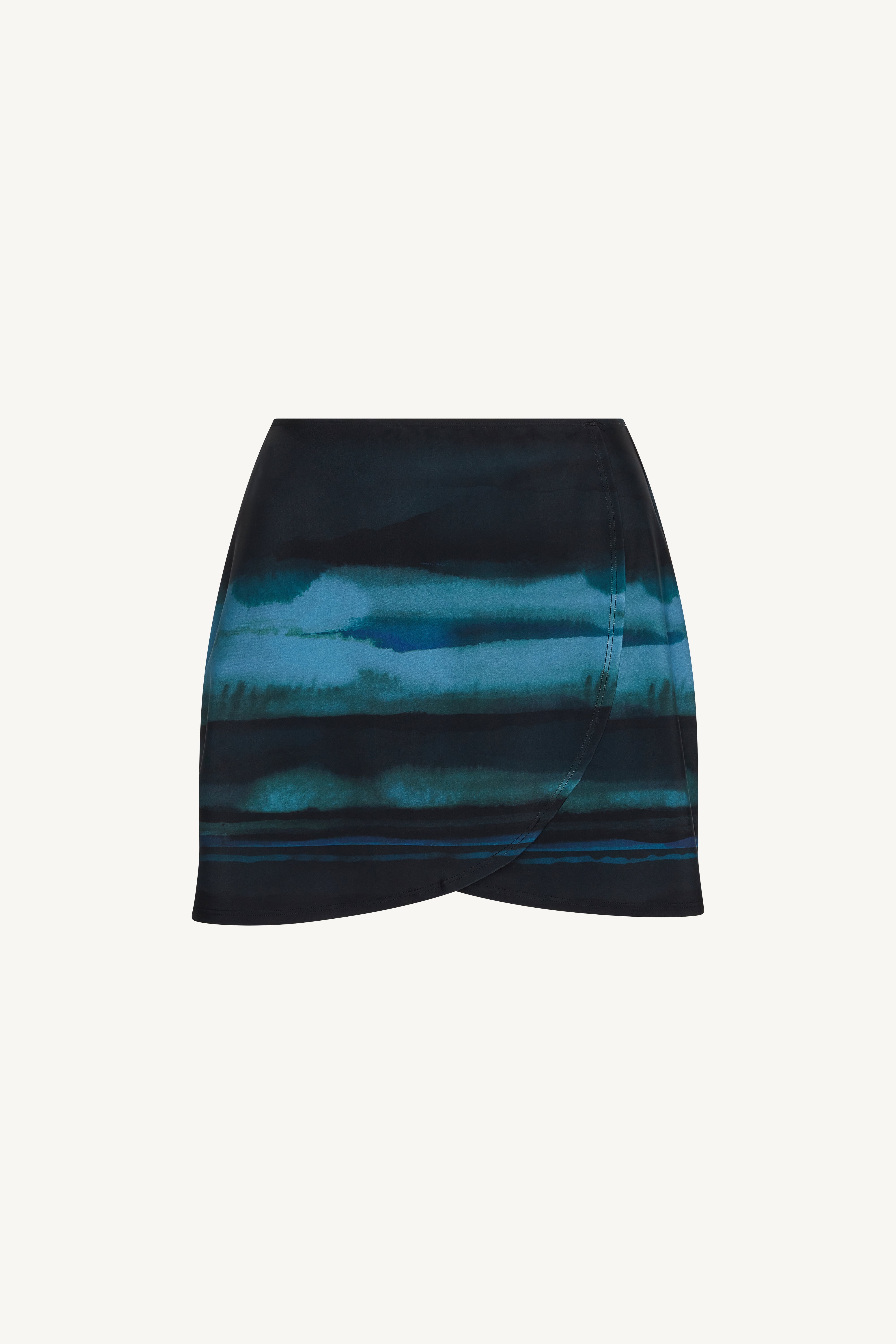 Wrap Two Piece Swimsuit & Skirt Set - Twilight Waves Swim Veiled 