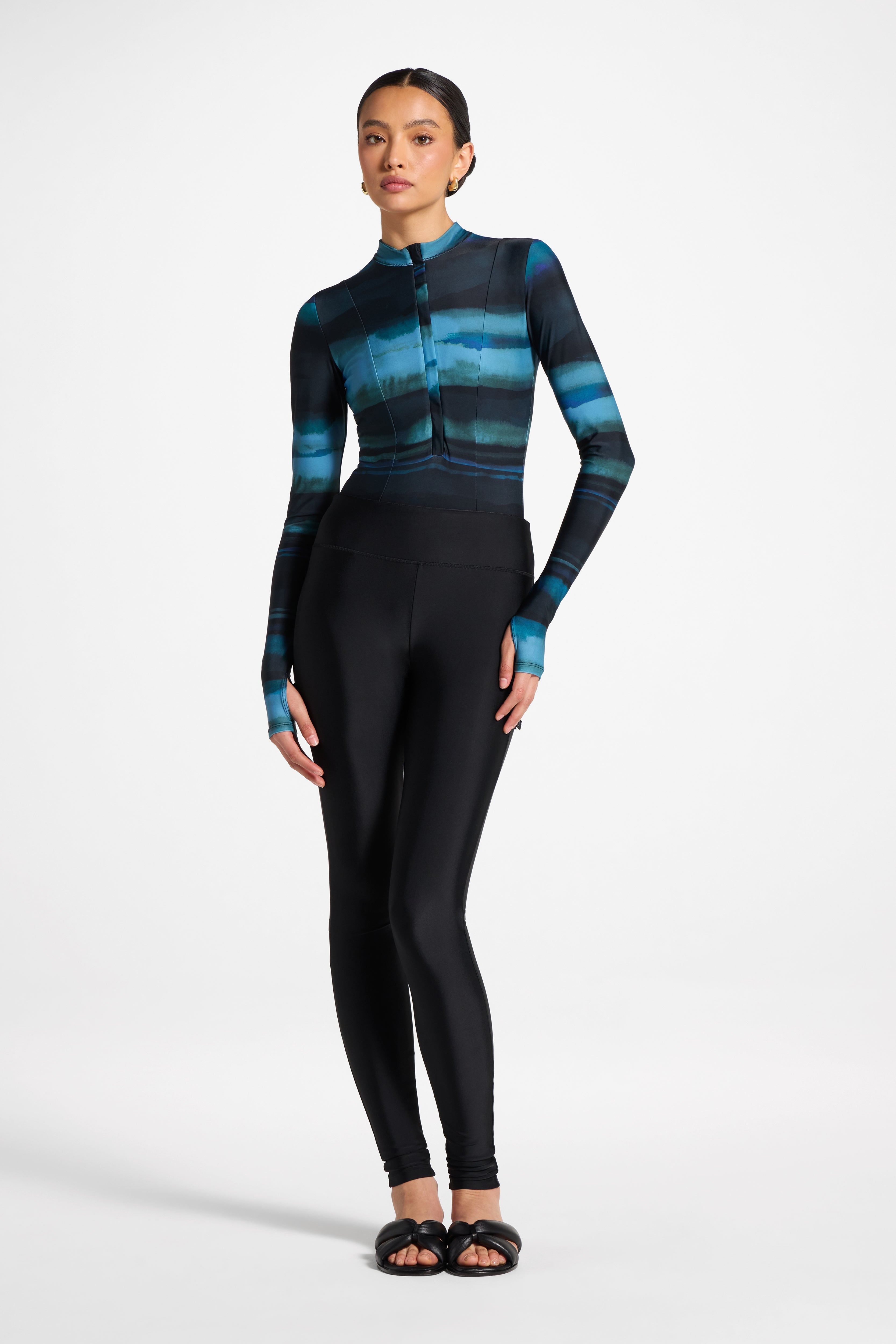 Wrap Two Piece Swimsuit & Skirt Set - Twilight Waves Swim Veiled 