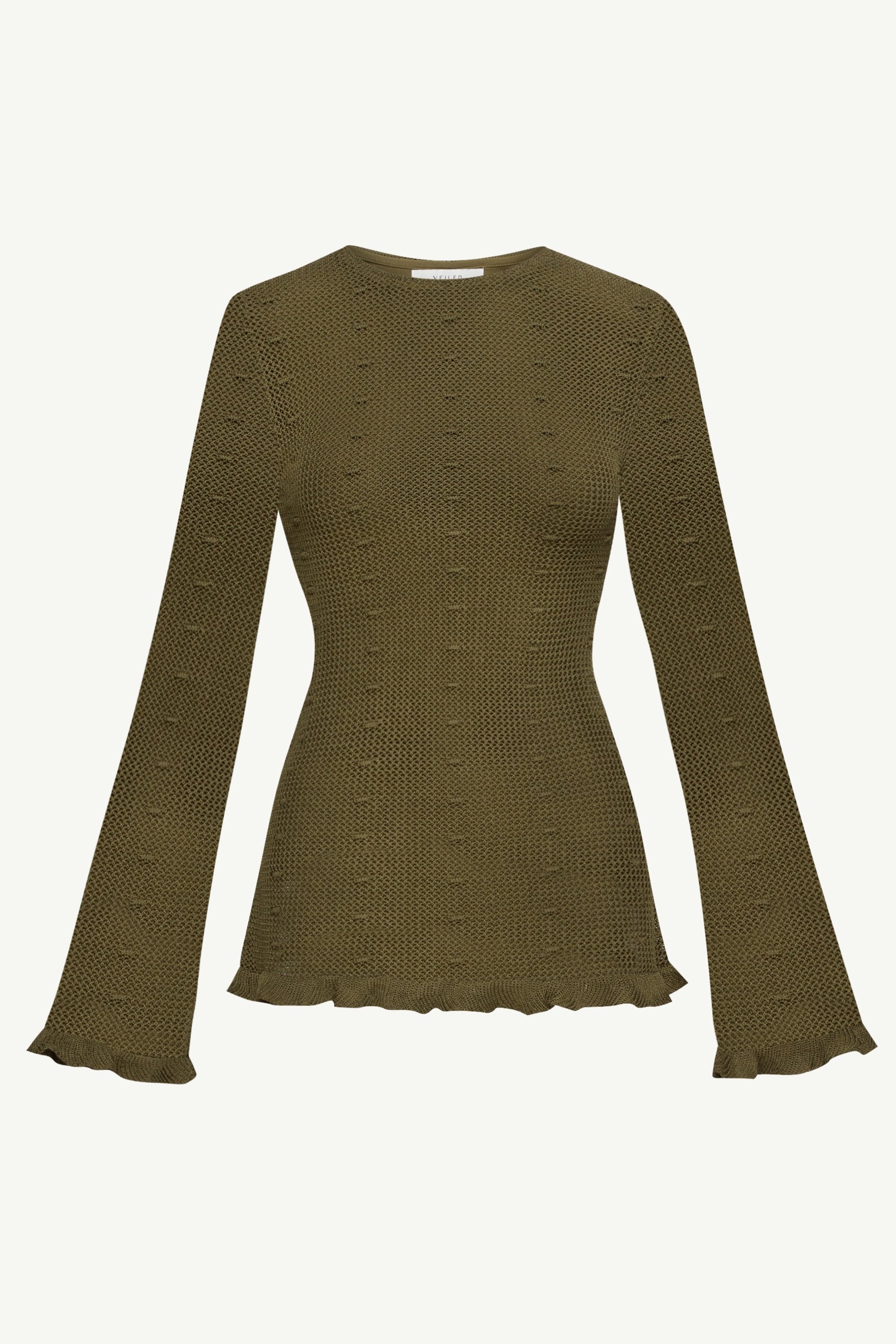 Yara Crochet Top - Dark Olive Clothing Veiled 