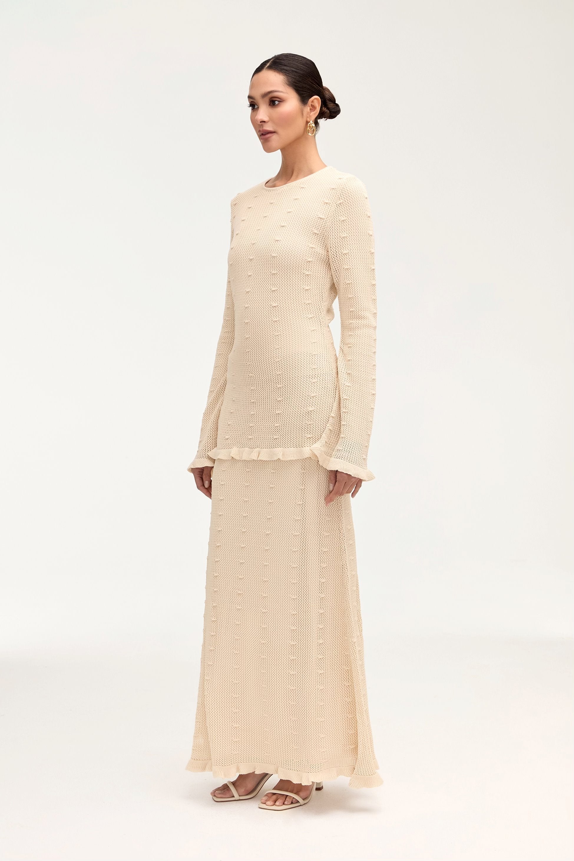 Yara Crochet Top - Off White Clothing Veiled 