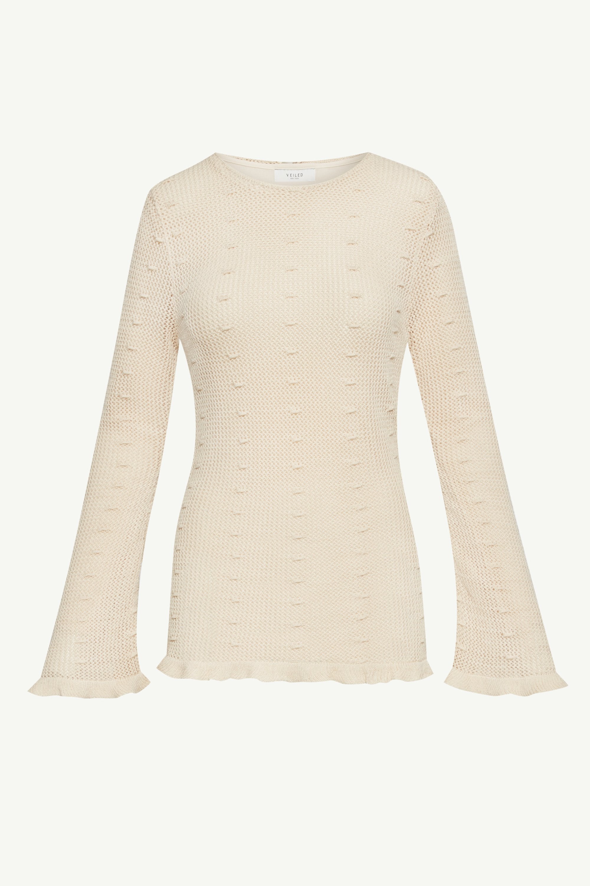Yara Crochet Top - Off White Clothing epschoolboard 