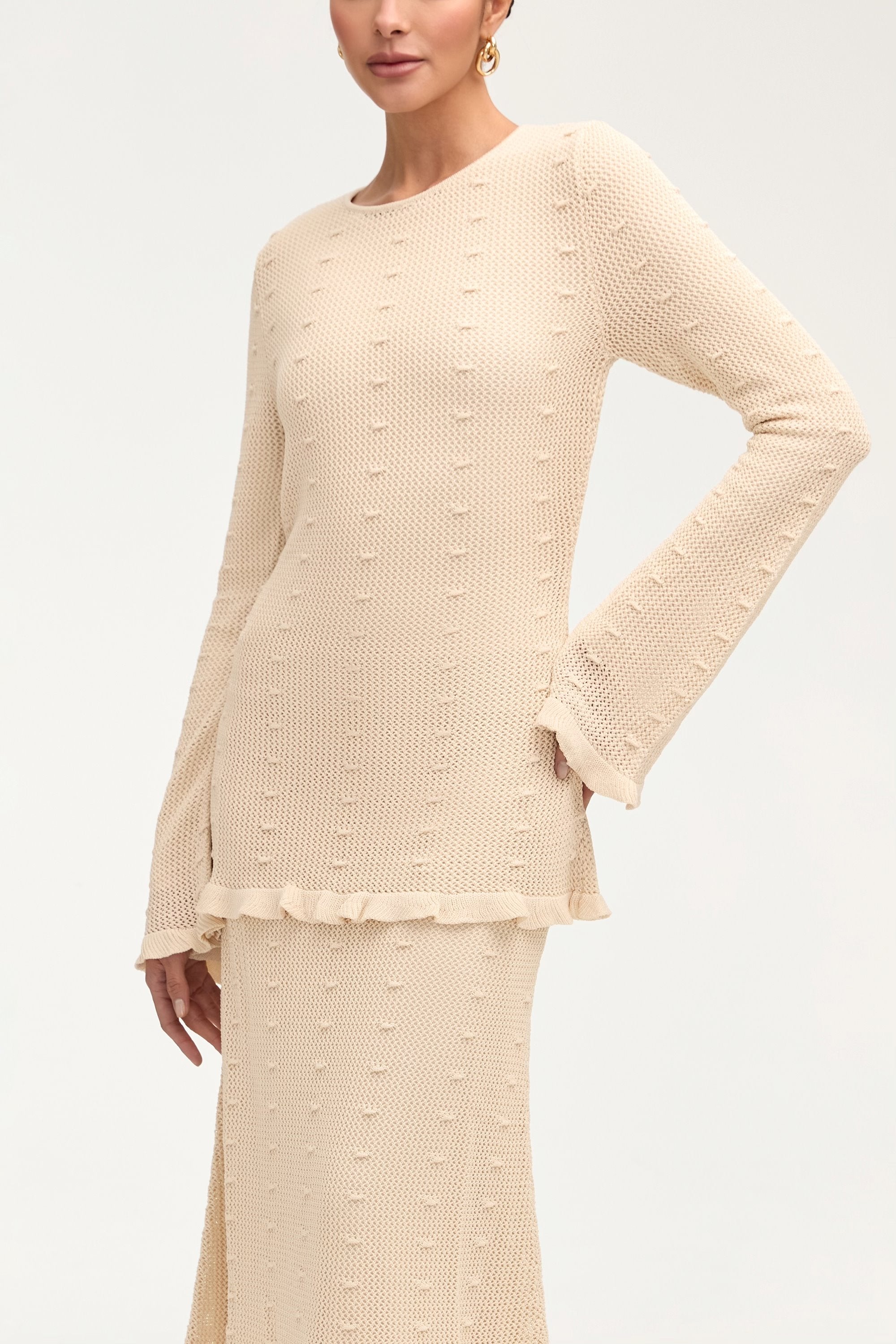 Yara Crochet Top - Off White Clothing Veiled 
