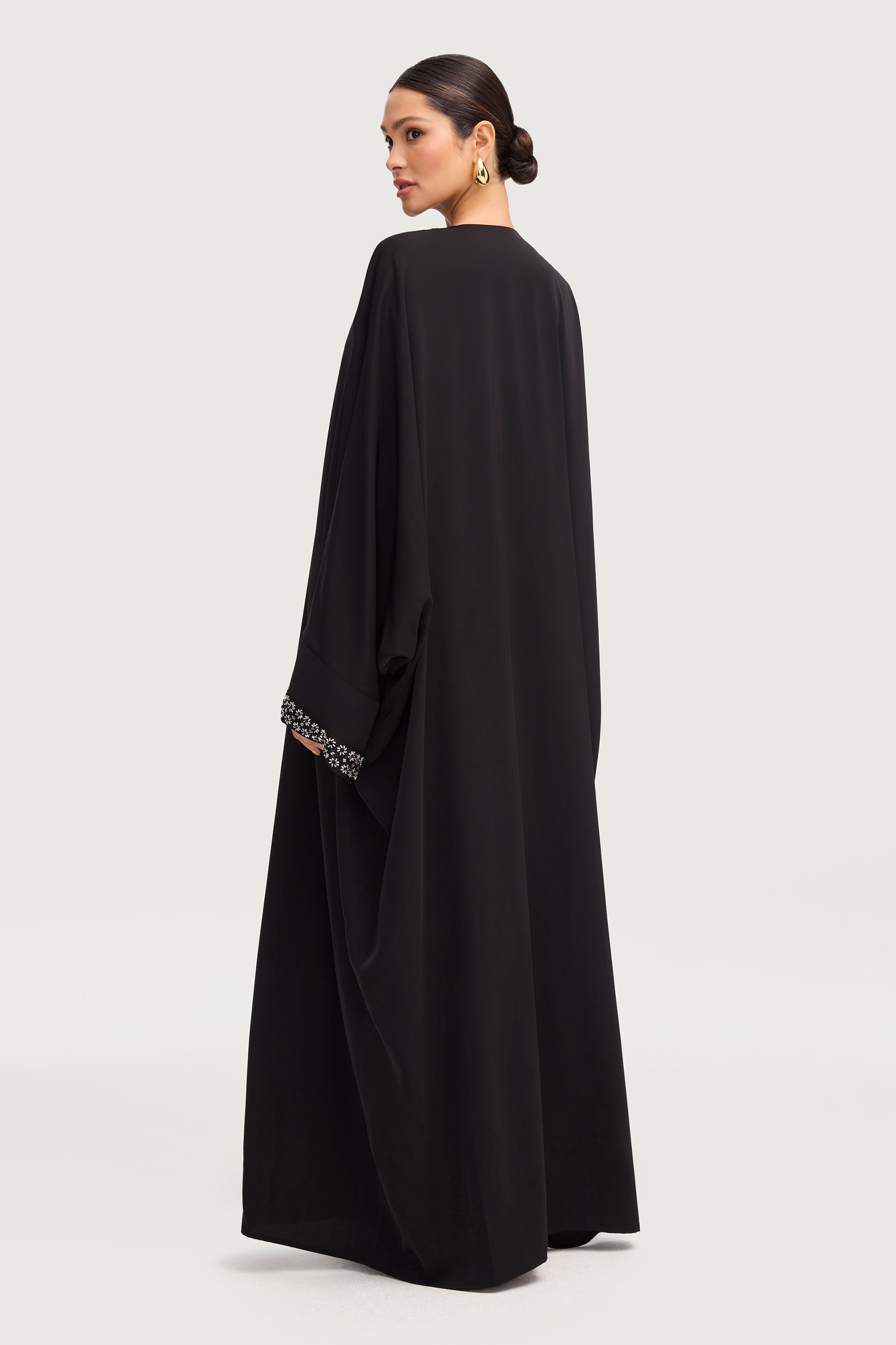 Zeina Black Embellished Abaya Abayas Veiled 