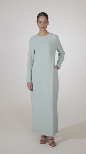 Sajda Textured Maxi Dress - Stillwater