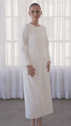 Essential Inner Slip Maxi Dress - White