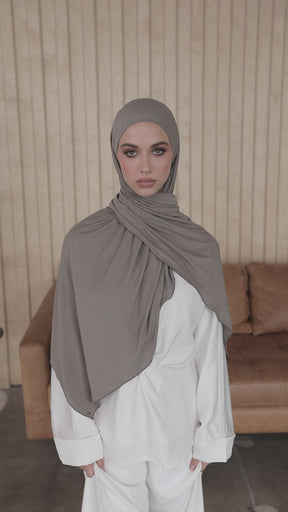 Luxury Jersey Hijab - Muted Sage