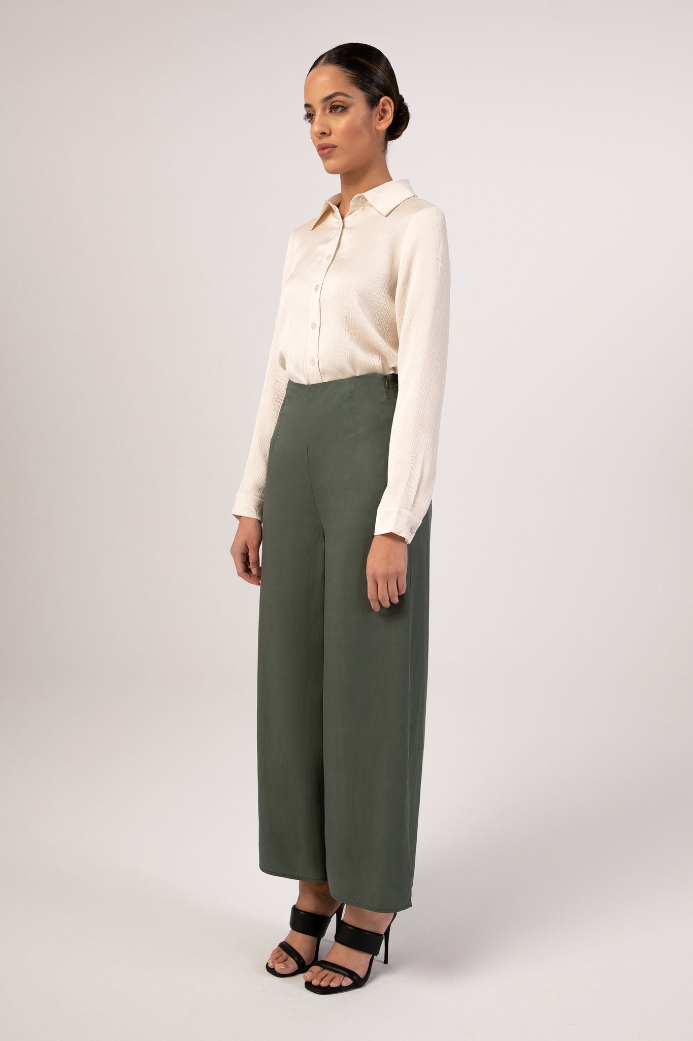Women's easy pull-on wide leg Cilantro pant Cynthia Vincent BAACAL – Baacal