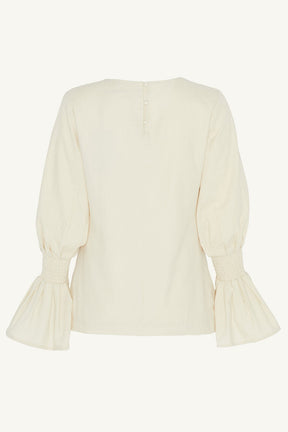 Bea Bell Sleeve Top - Off White Clothing Veiled Collection 