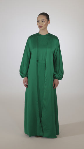 Salma Sleeveless Maxi Dress & Skirt Set - Jade
