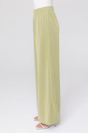 Cecilia Wide Leg Pants - Olive Veiled Collection 