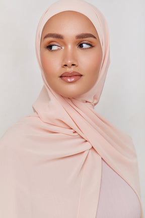 Chiffon LITE Hijab - Almost Apricot Veiled 