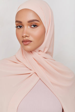 Chiffon LITE Hijab - Almost Apricot Veiled 