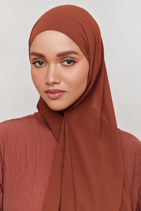 Chiffon LITE Hijab - Brown Out Veiled 