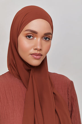 Chiffon LITE Hijab - Brown Out Veiled 