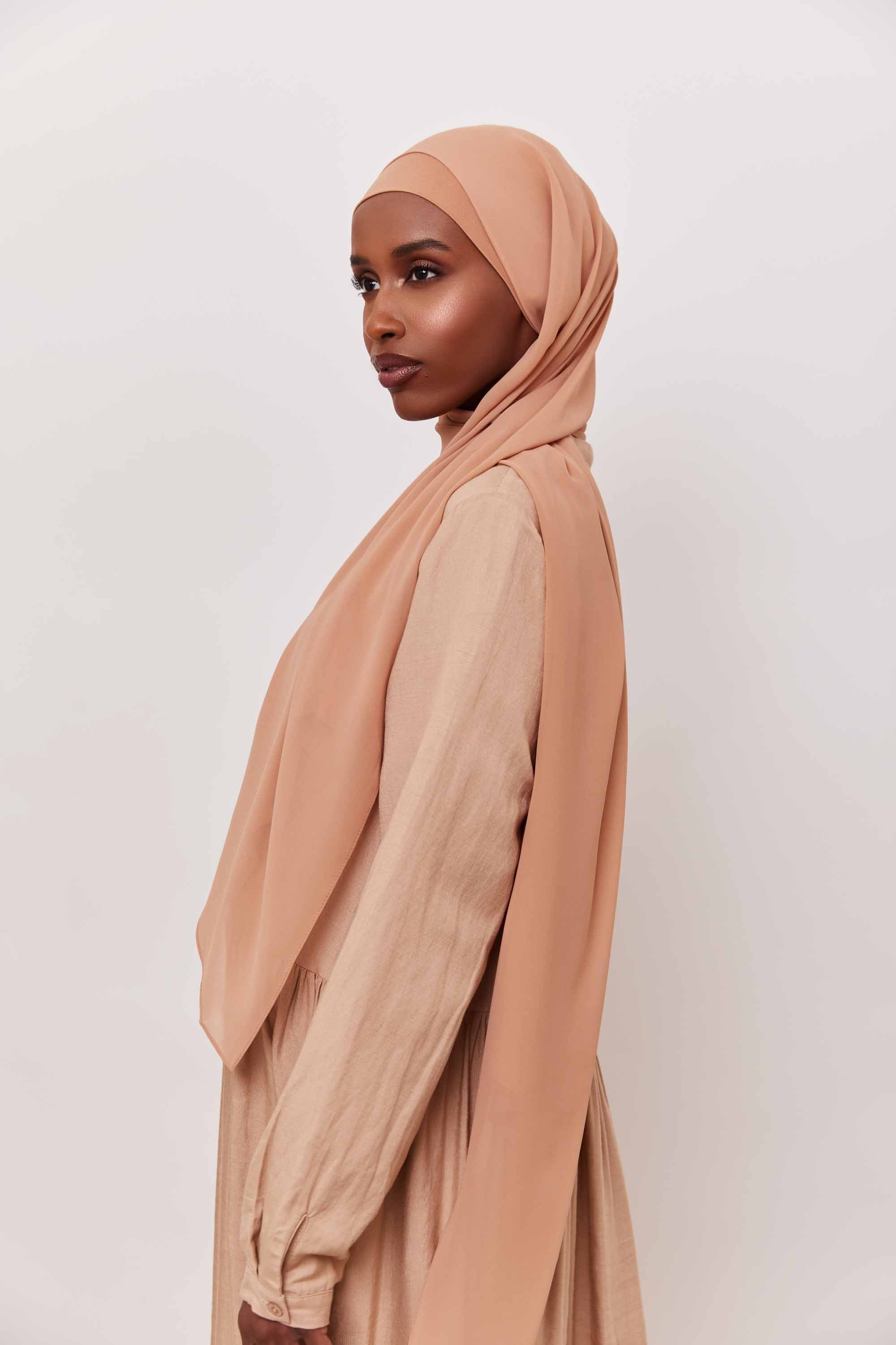Chiffon LITE Hijab - Cafe Au Lait Accessories Veiled 
