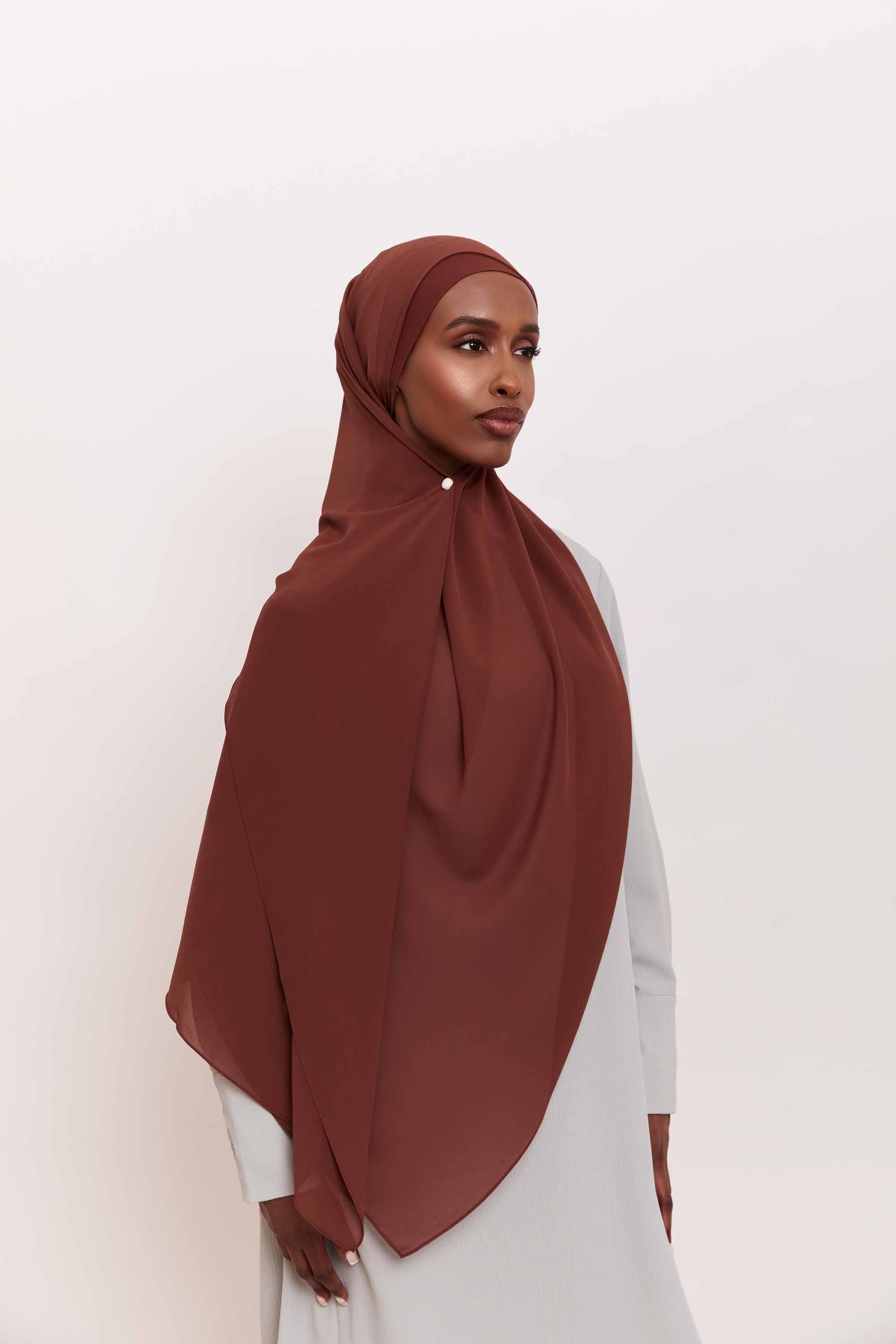 Chiffon LITE Hijab - Chocolate Fondant Accessories Veiled 