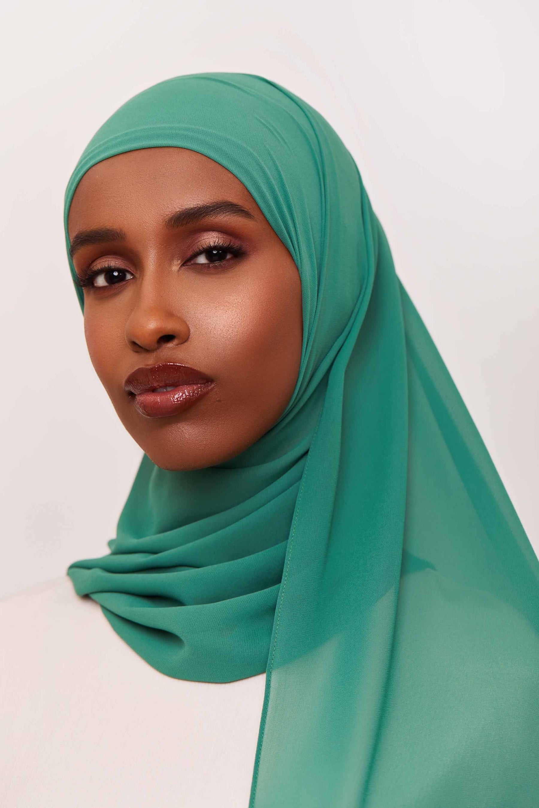 Chiffon LITE Hijab - Foliage Green Accessories Veiled 