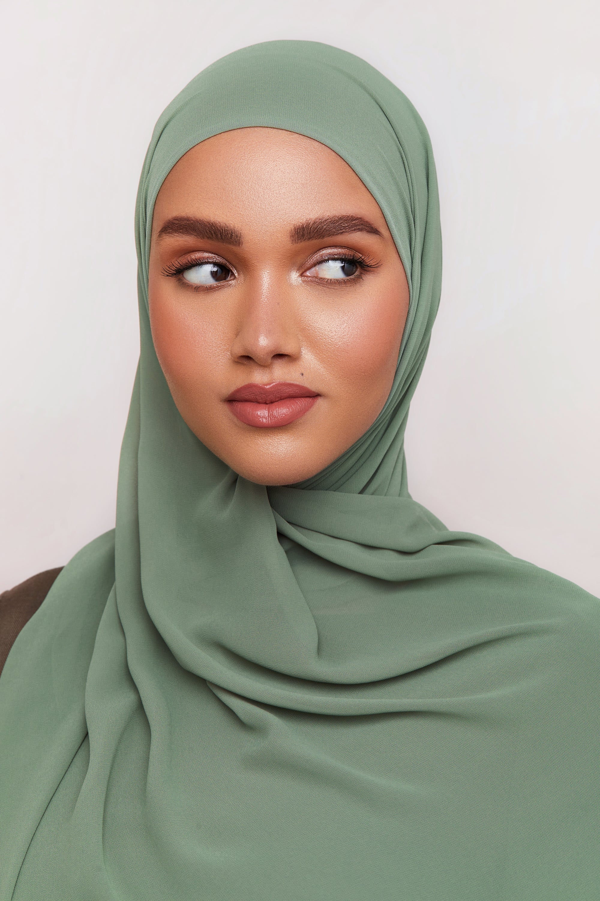 Chiffon LITE Hijab - Loden Frost Veiled 