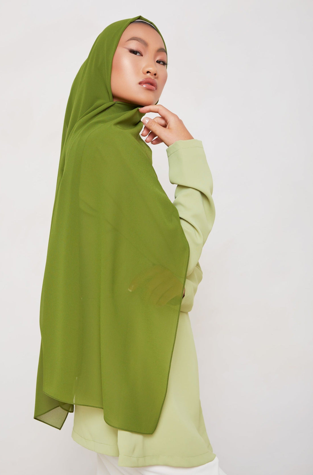 lightweight chiffon hijab