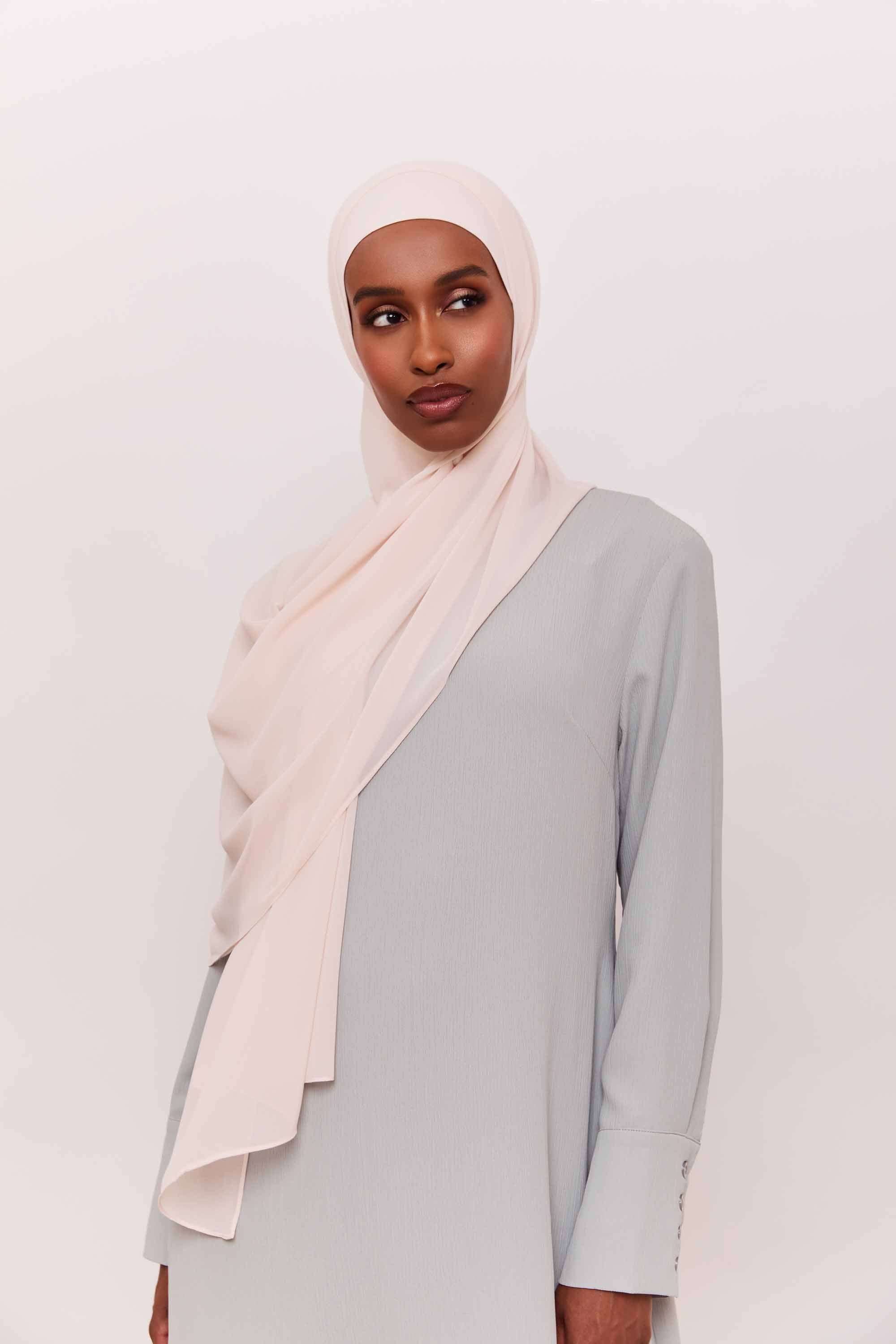 Chiffon LITE Hijab - Parchment Accessories Veiled 