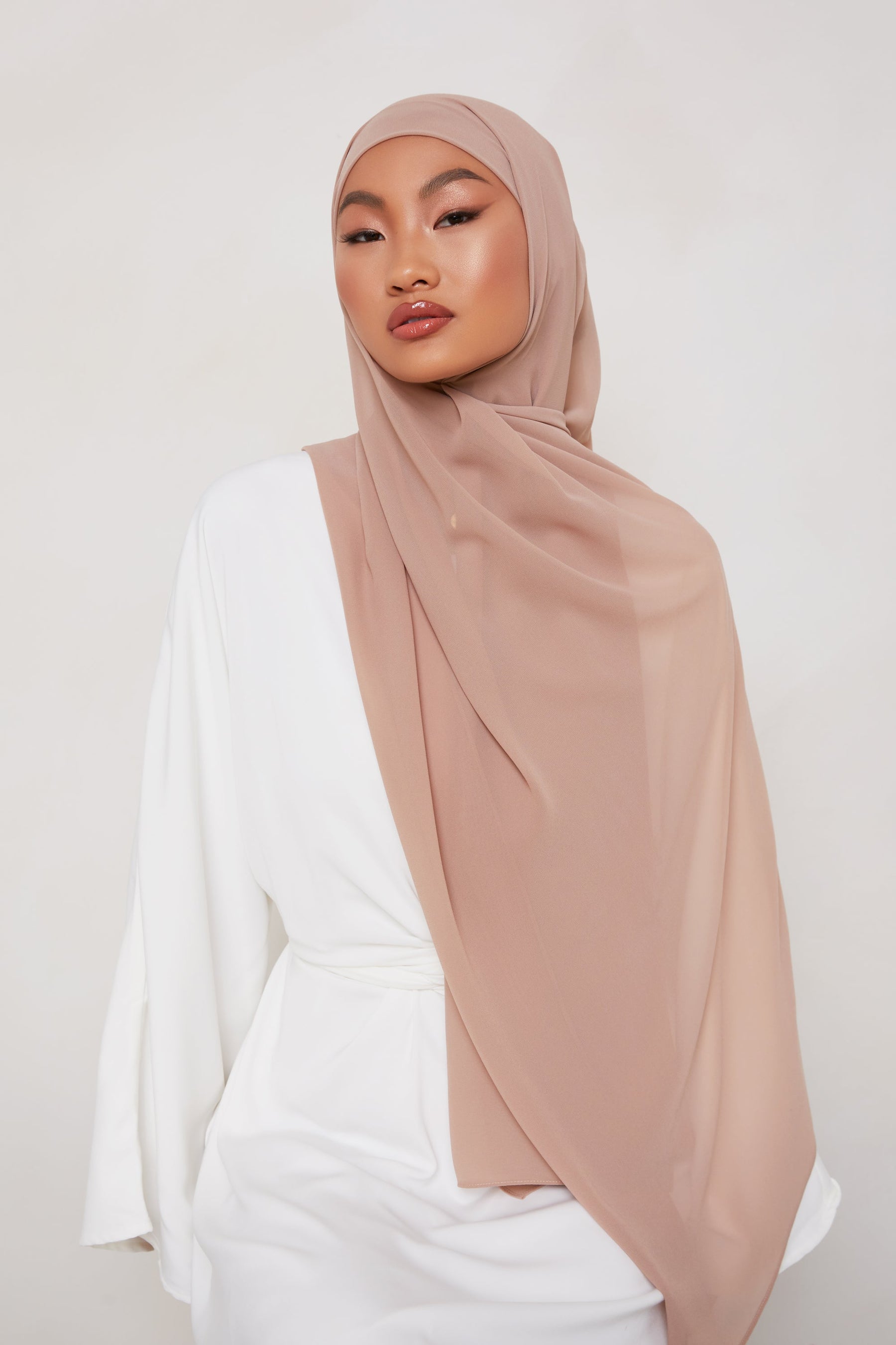 Chiffon LITE Hijab - Sand Flower Veiled Collection 