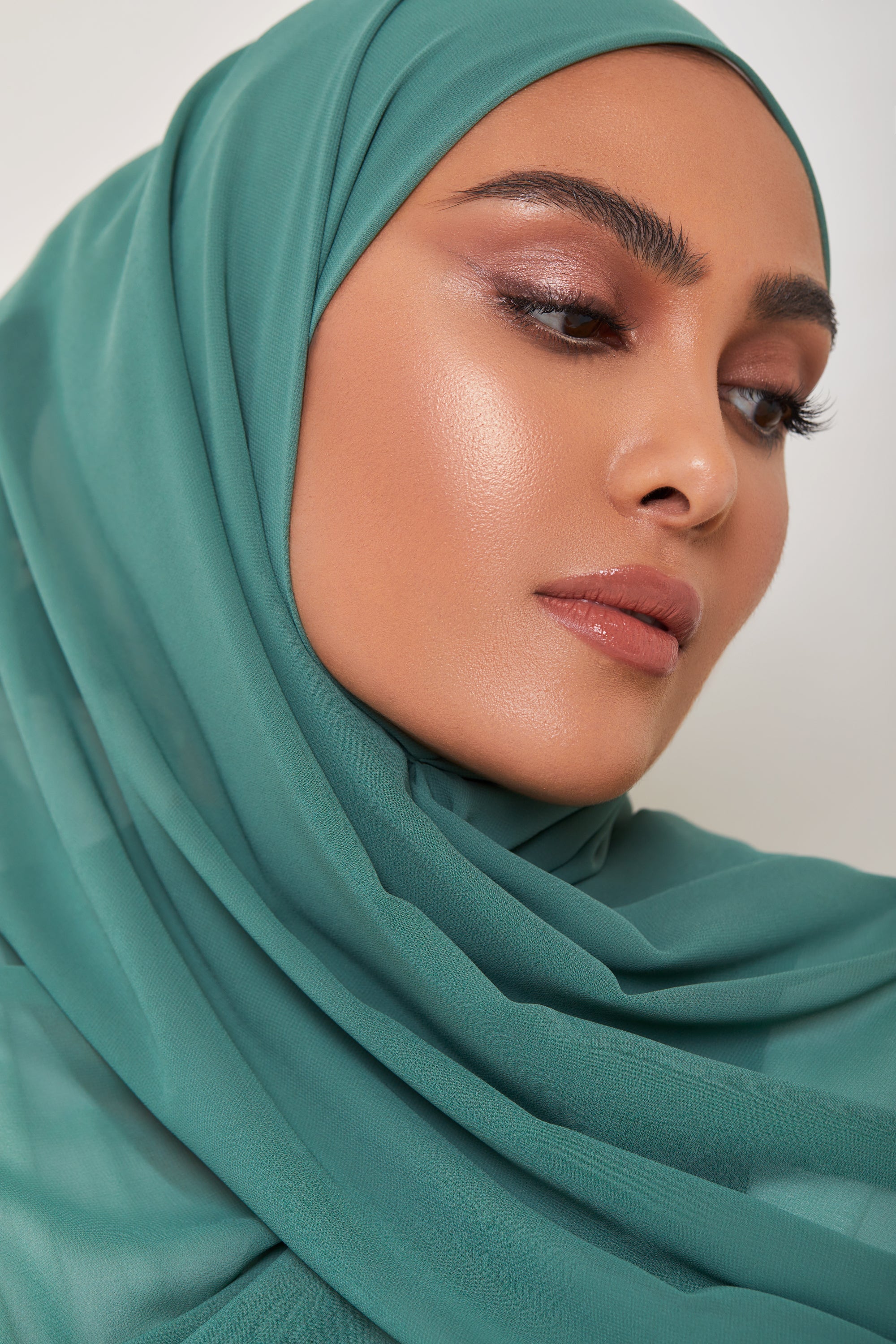 Chiffon LITE Hijab - Sea Foam Veiled Collection 