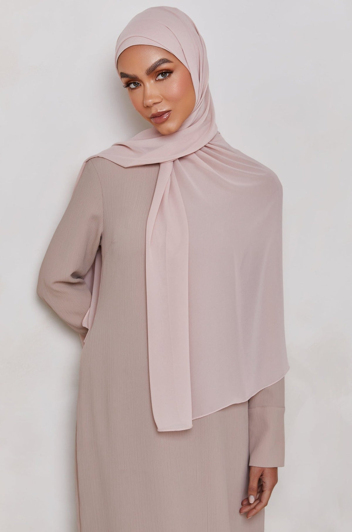 Chiffon LITE Hijab - Sepia Rose Veiled 