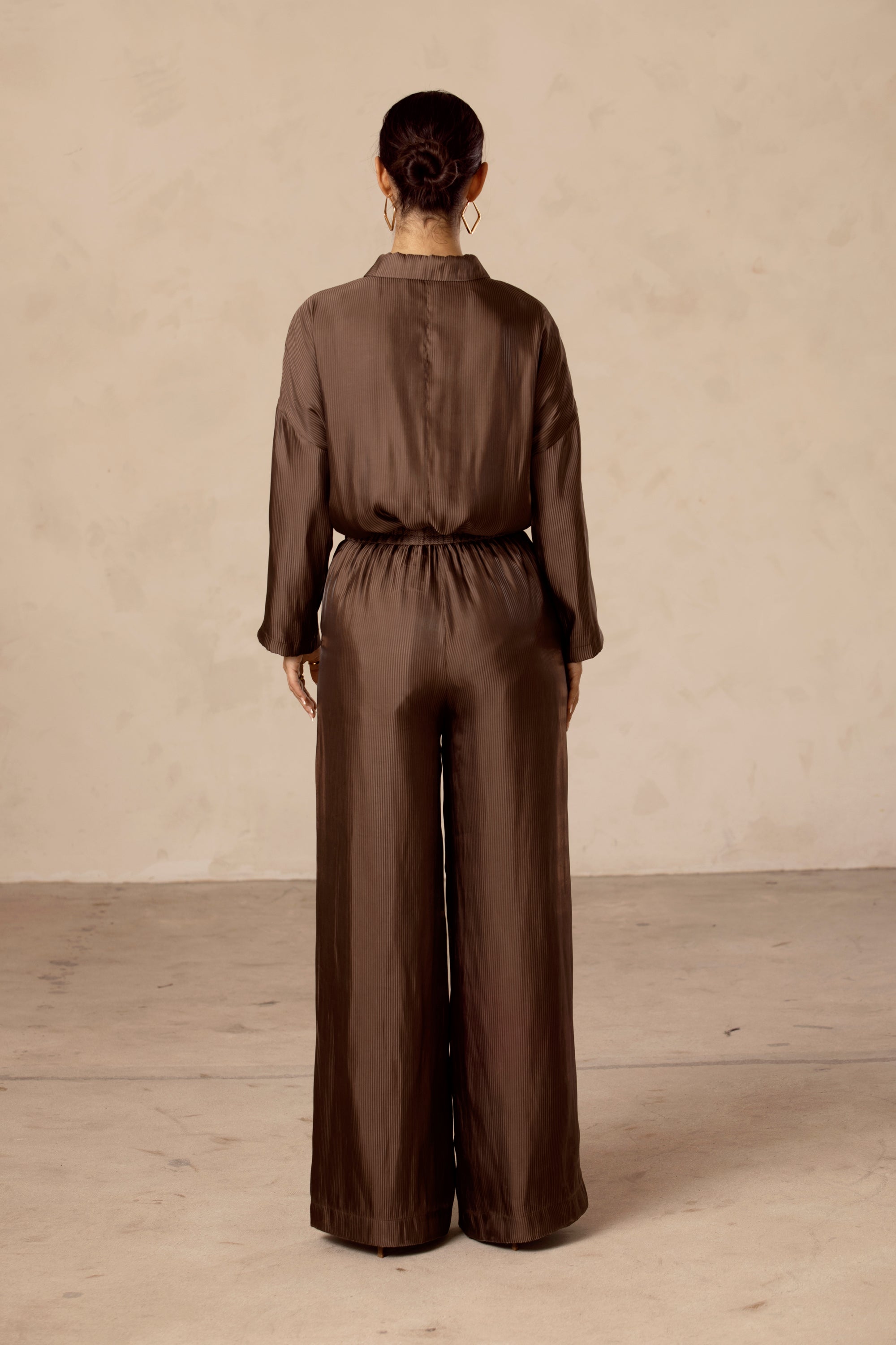 Chocolate wide 2025 leg trousers