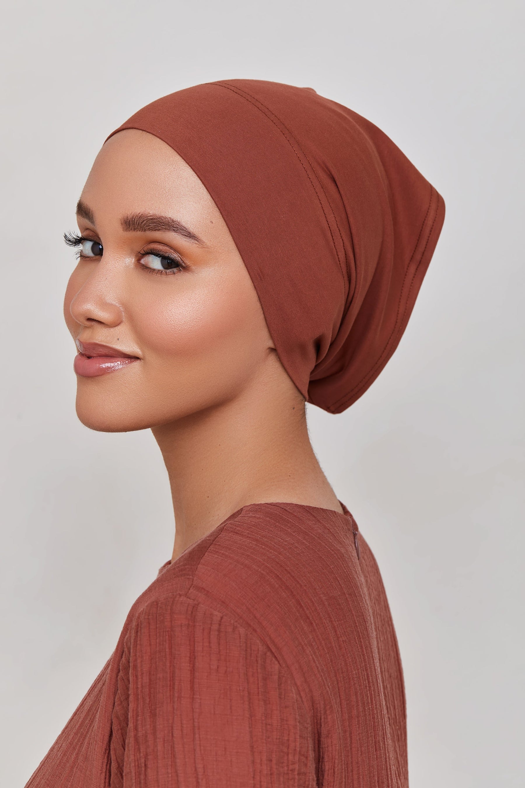 Cotton Undercap - Brown Out Veiled Collection 