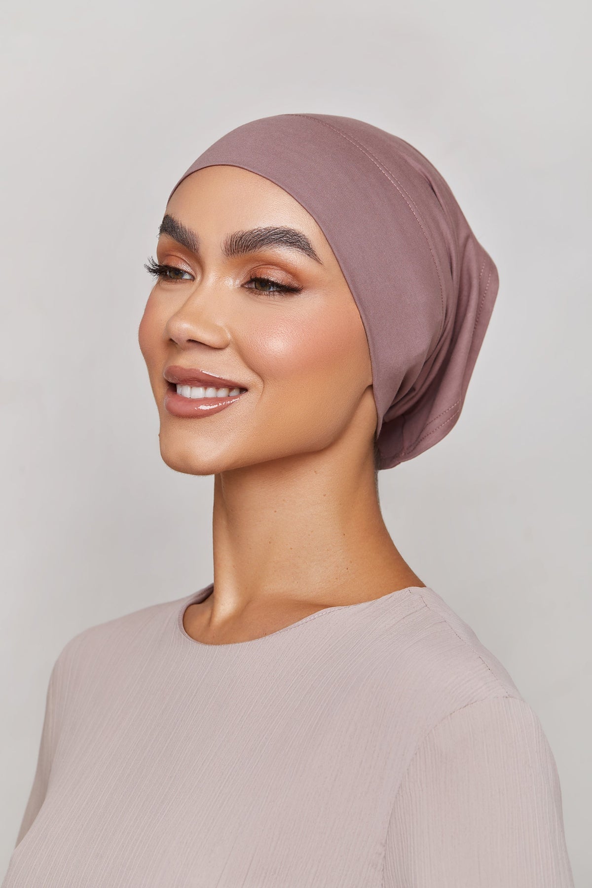 Cotton Undercap - Deep Taupe Veiled Collection 