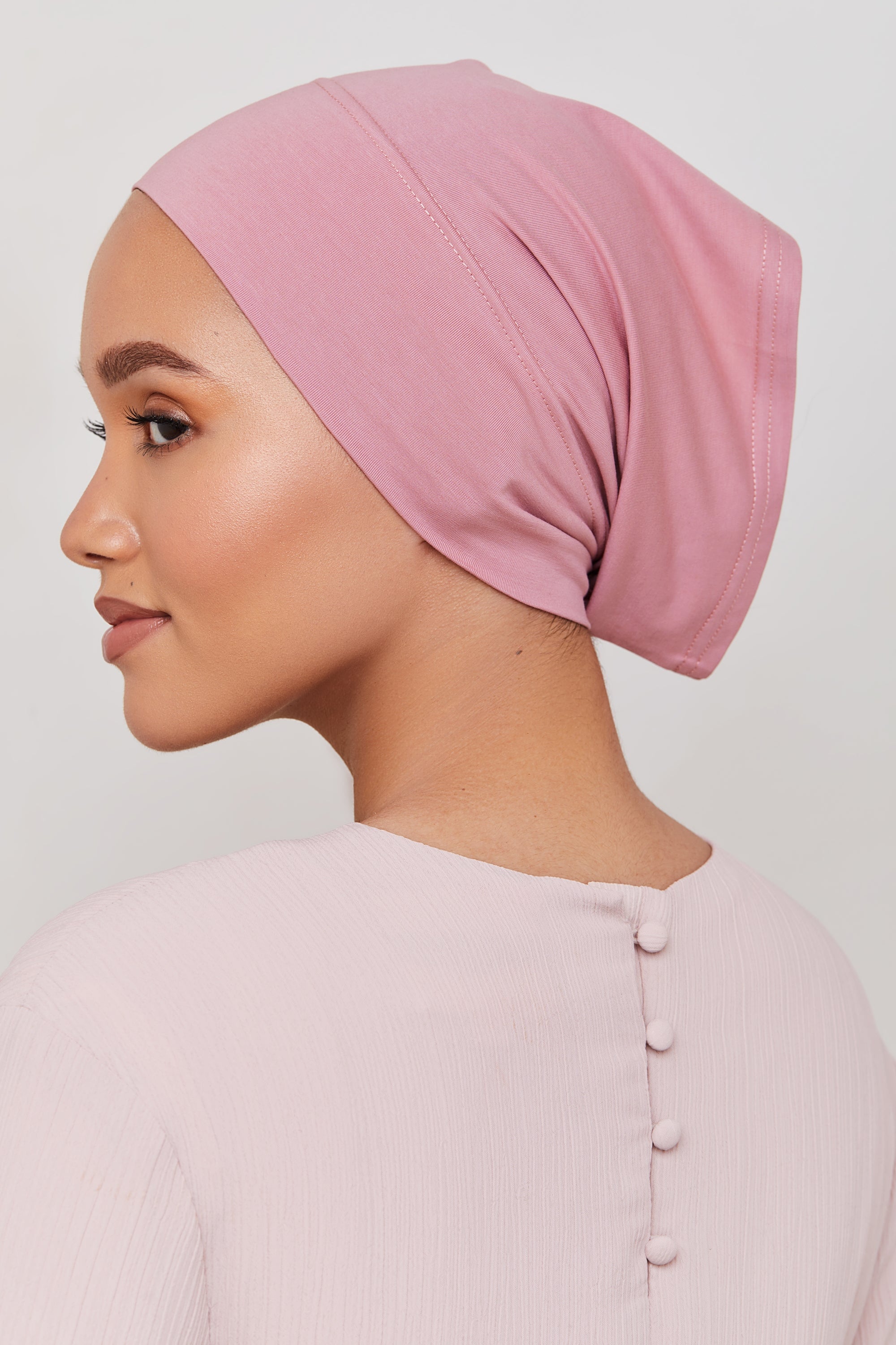 Cotton Undercap - Dusty Rose Veiled Collection 