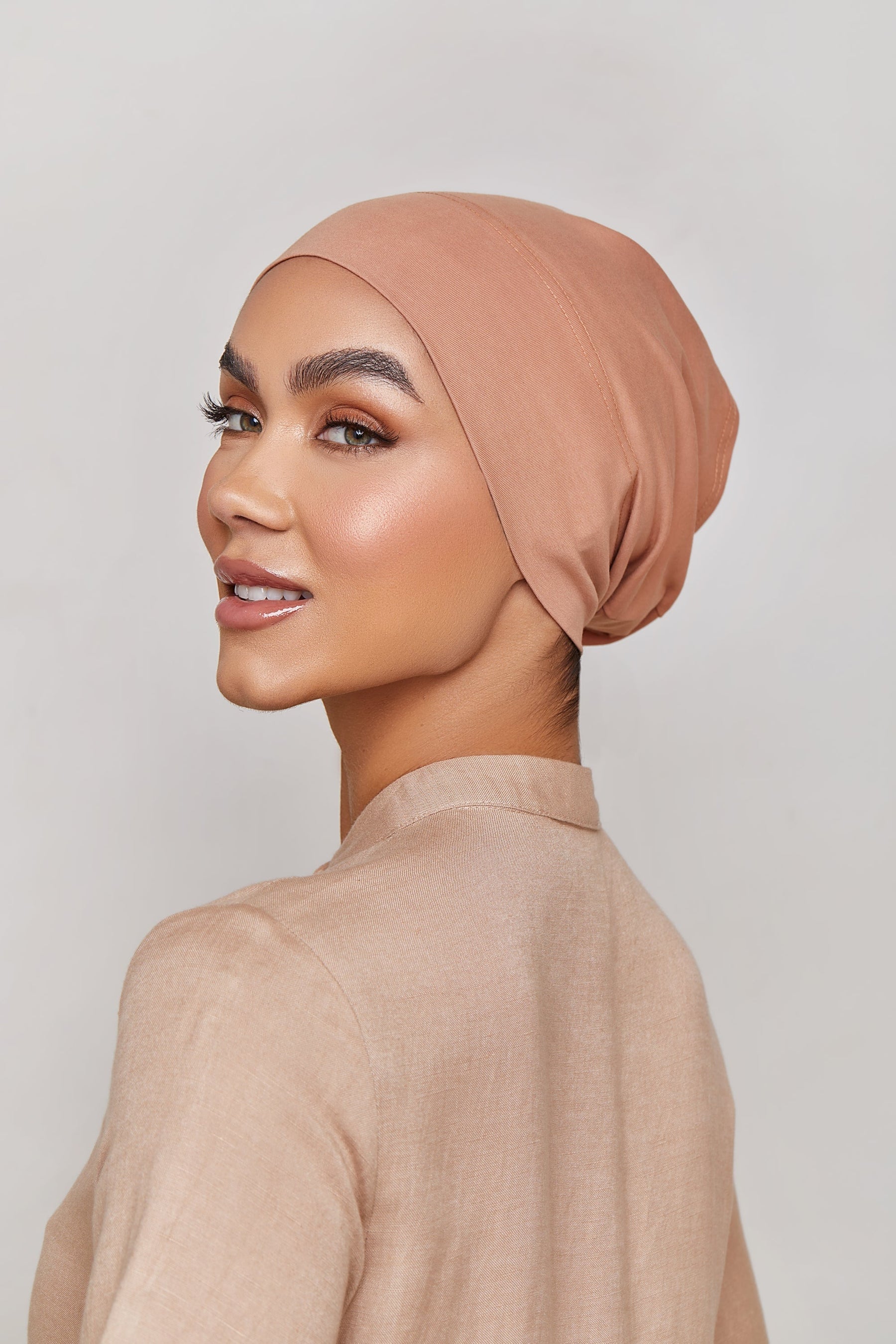 Cotton Undercap - Tawny Brown Veiled Collection 