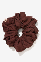 Cotton Volume Scrunchie - Coffee Veiled Collection 