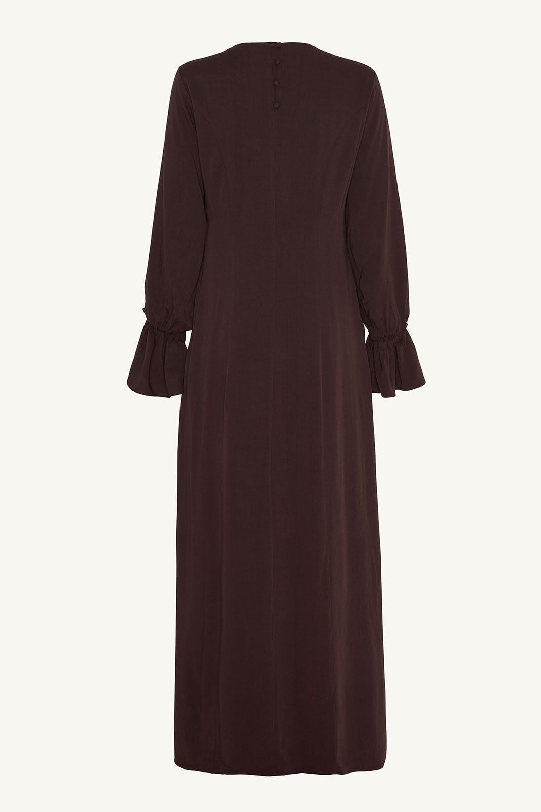Deanna Button Front Maxi Dress - Brown Clothing Veiled 